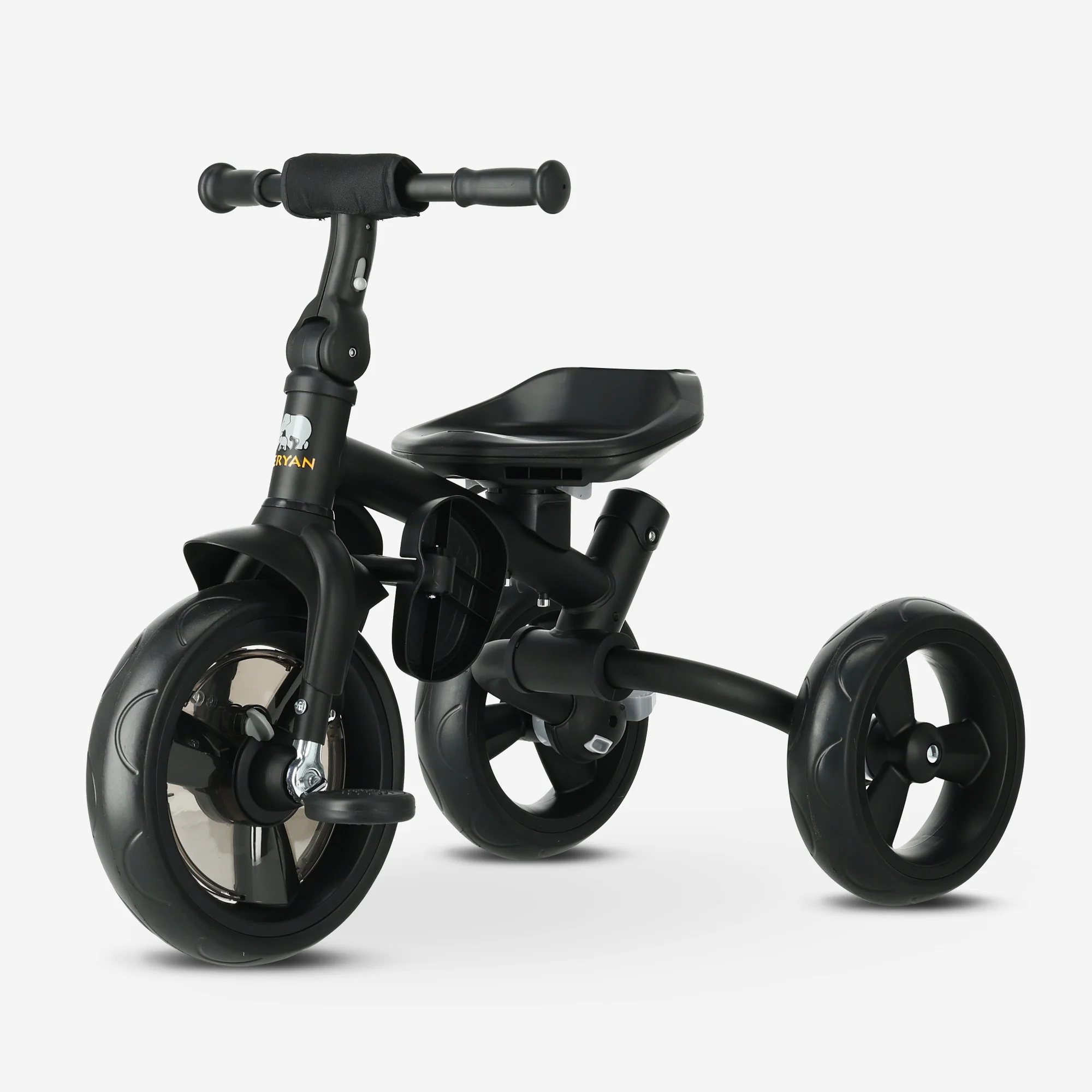 Explorer Luxury Tricycle with Push Bar - Foldable with Basket (Green) - Image 12