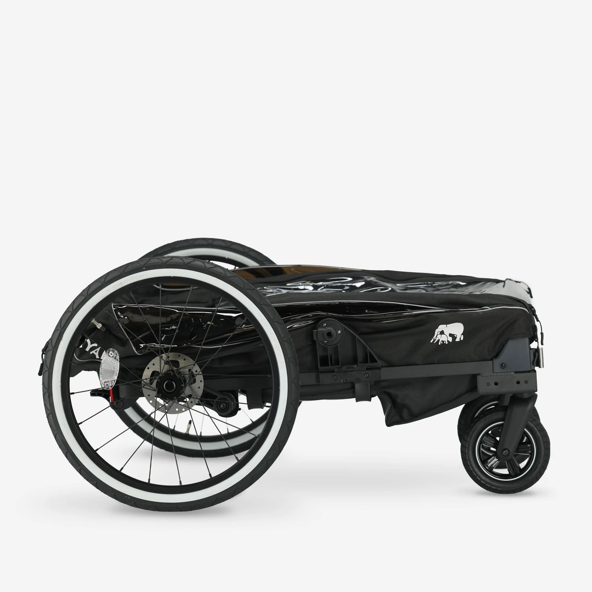Luxury Bike Trailer V2 - Stroller - Jogging Stroller Black - Image 10