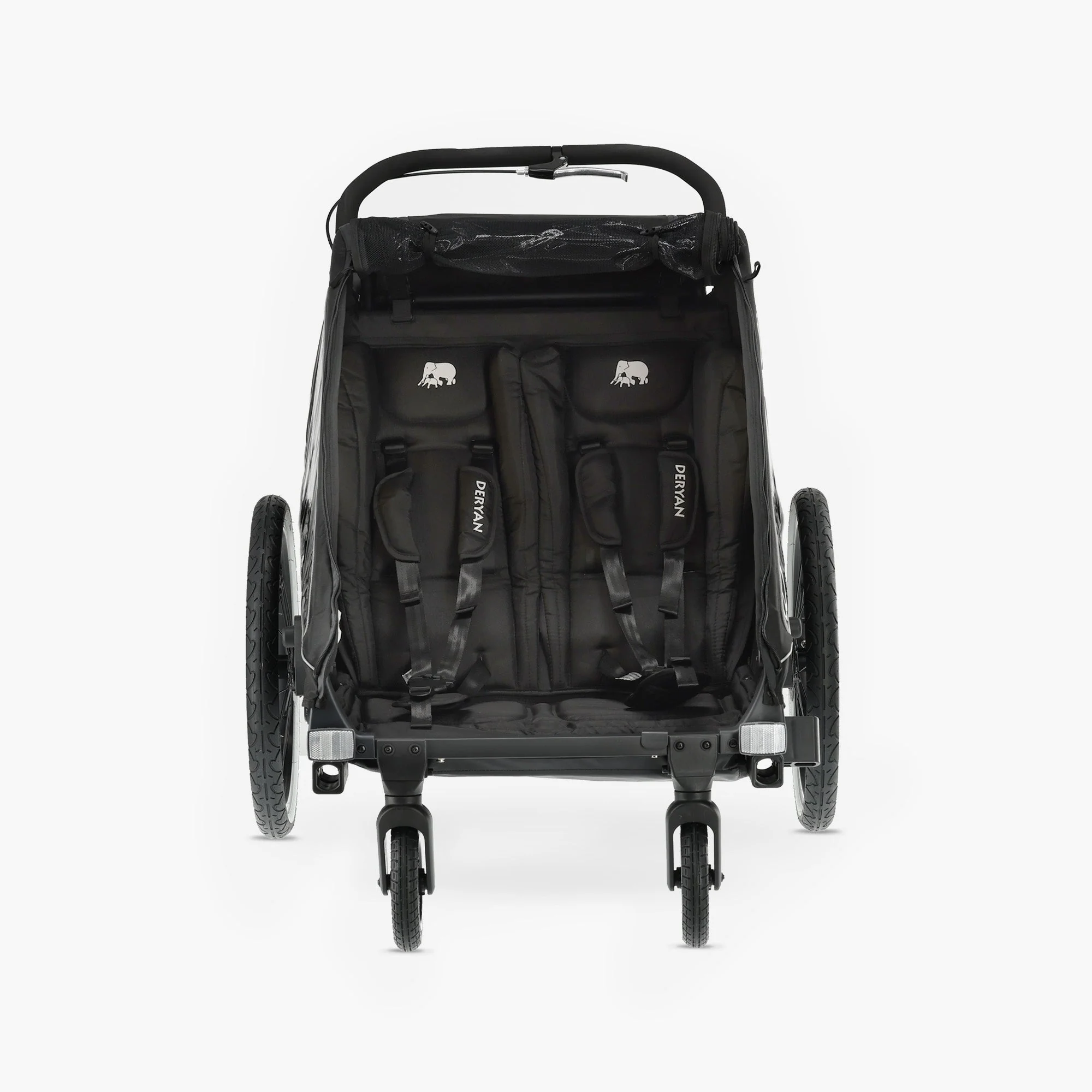 Luxury Bike Trailer V2 - Stroller - Jogging Stroller Black - Image 8