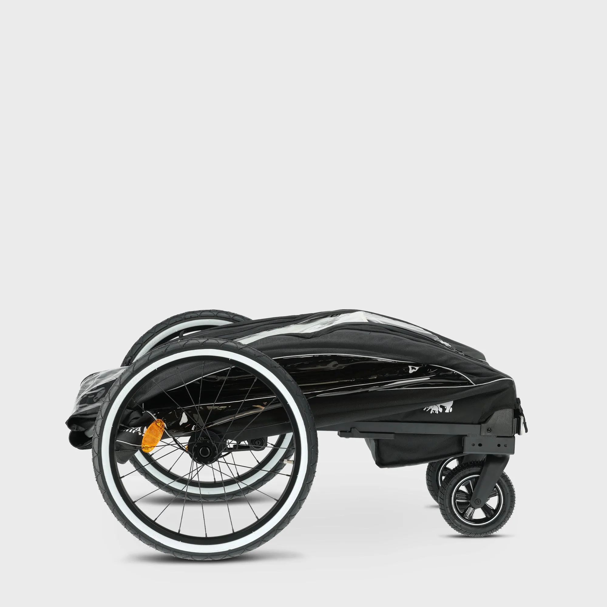 Luxury Bike Trailer - bike trailer, stroller, and jogging stroller - Black/Cream - Image 9