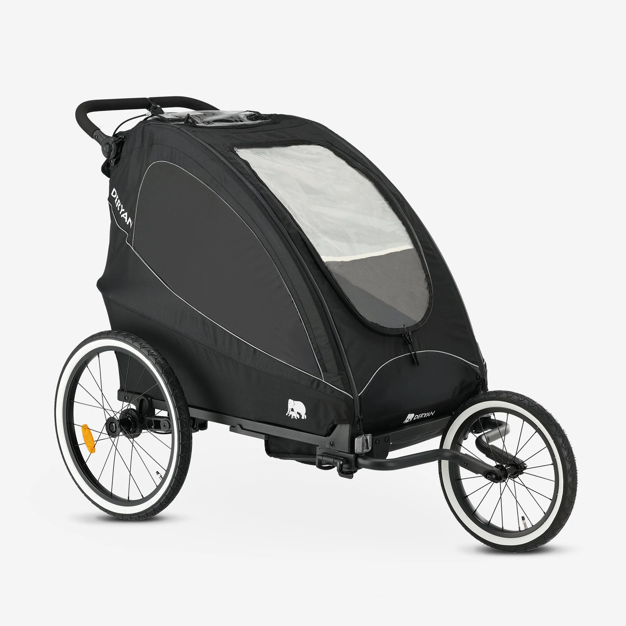 Luxury Bike Trailer - bike trailer, stroller, and jogging stroller - Black - Image 15