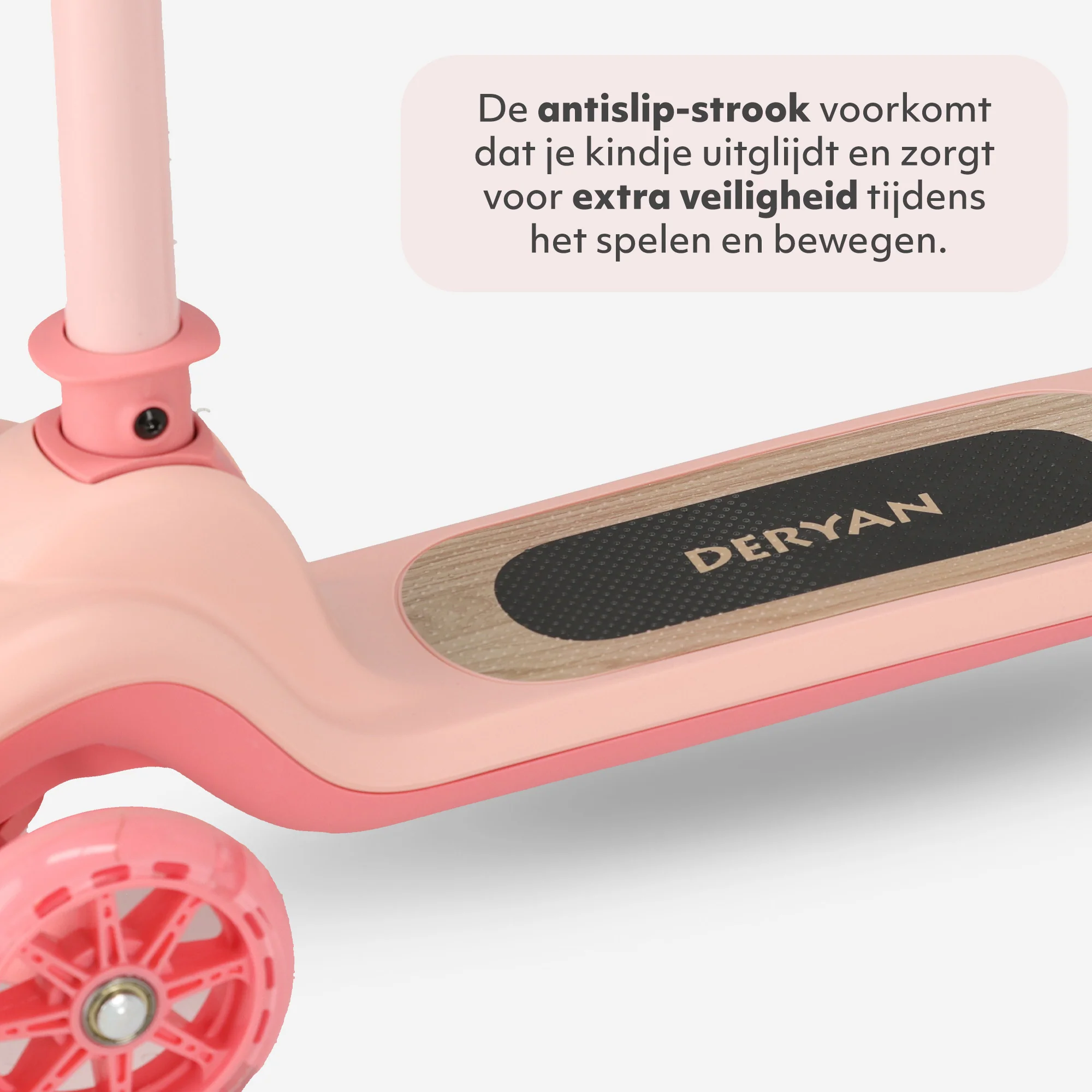 Harvey Kids Scooter 3 wheels - age group 3+ - max 110.3 lb - LED lights in the wheels - height adjustable 25.6"-27.6"-29.5"-31.5" - Pink - Image 8
