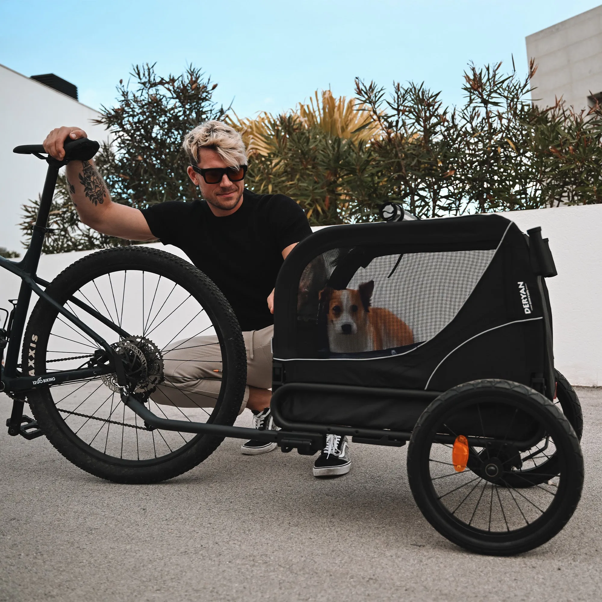 Dog Bike Trailer 2-in-1 – Foldable – Up to 20kg – Suitable for E-bikes - Image 11