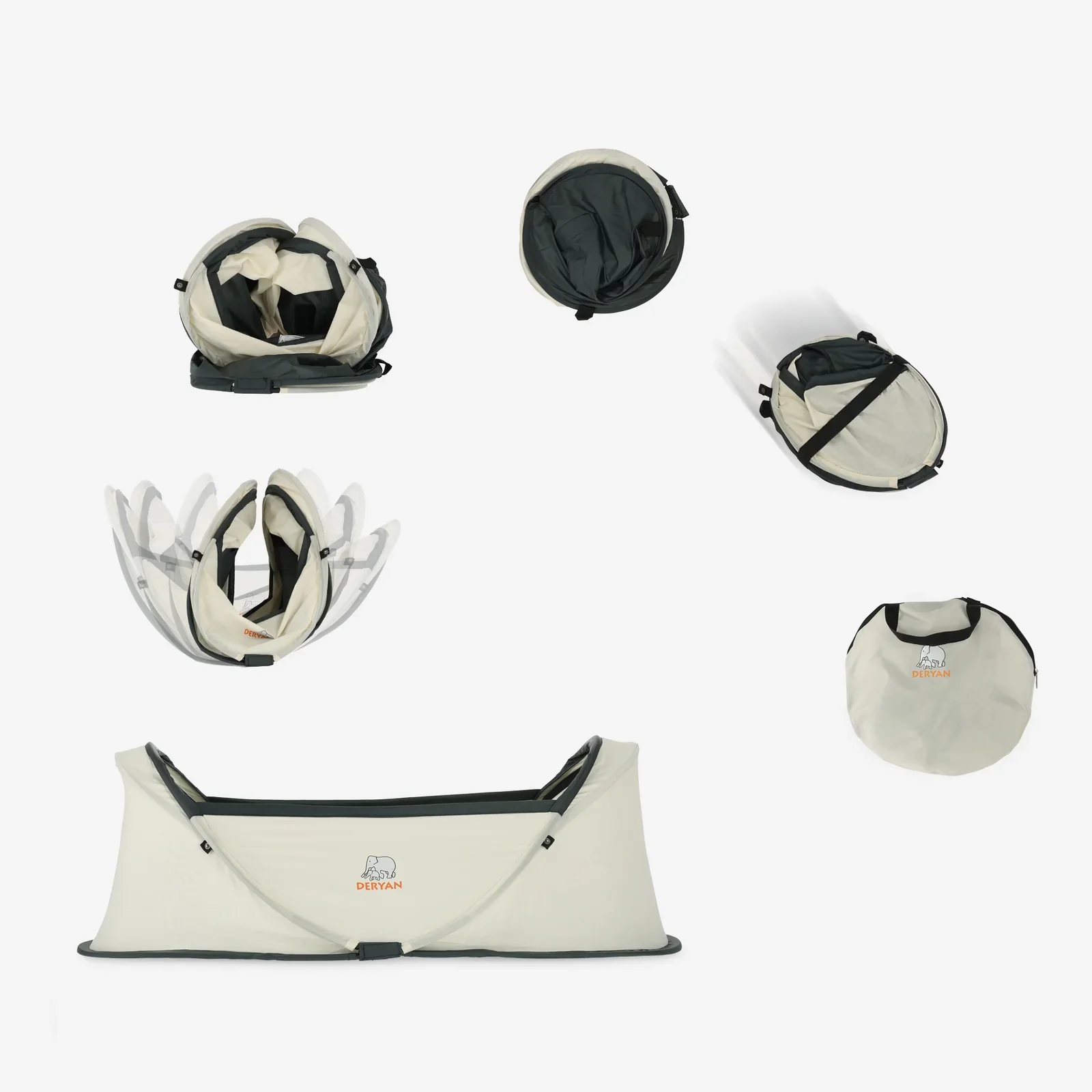Infant Travel Crib - Cream - Image 7