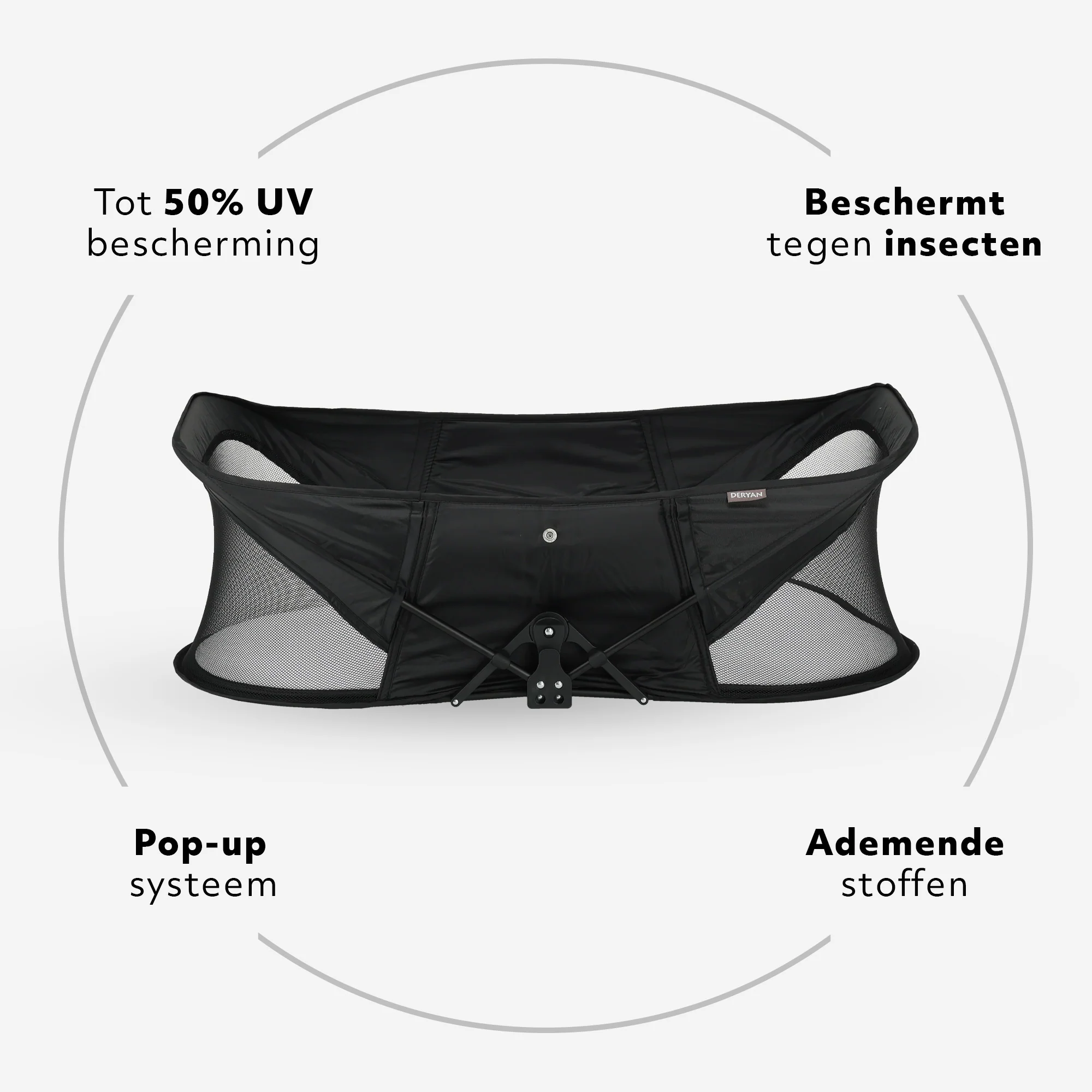 Infant Deluxe BabyBox Travel Crib - Black - Image 6