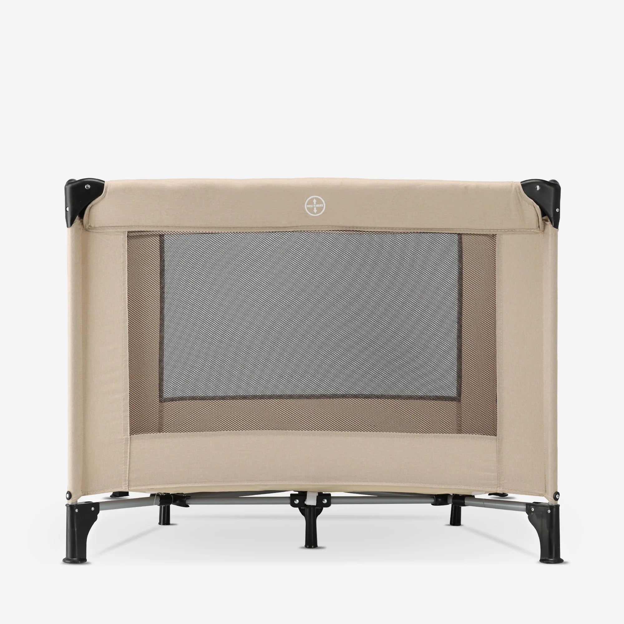Foldable Playpen 100x100 cm - Nougat - Image 3