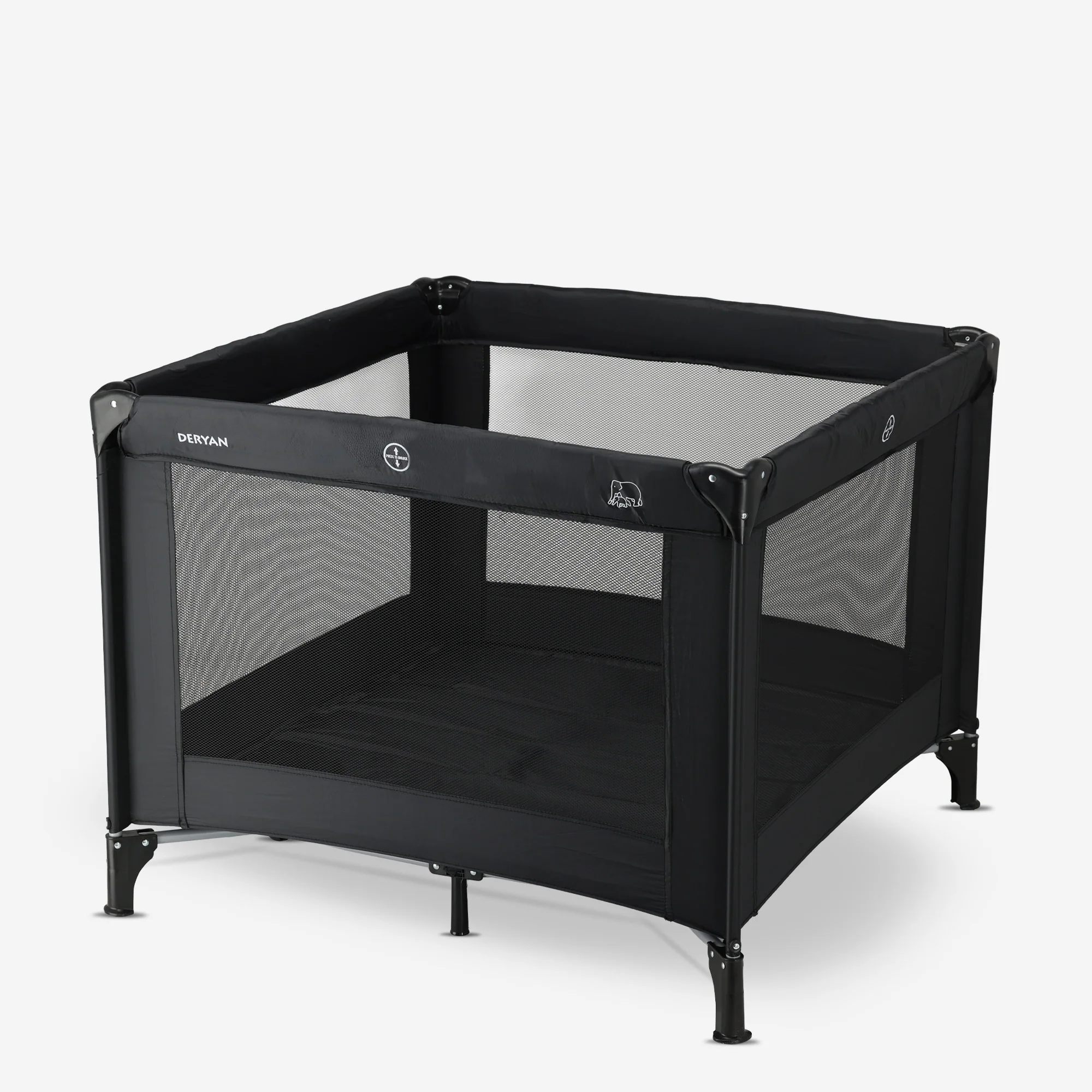 Foldable Playpen 100x100 cm - Black