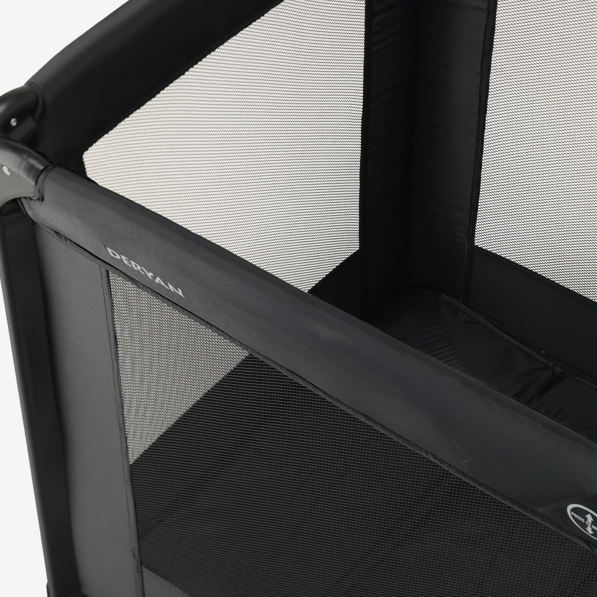 Foldable Playpen 100x100 cm - Black - Image 8