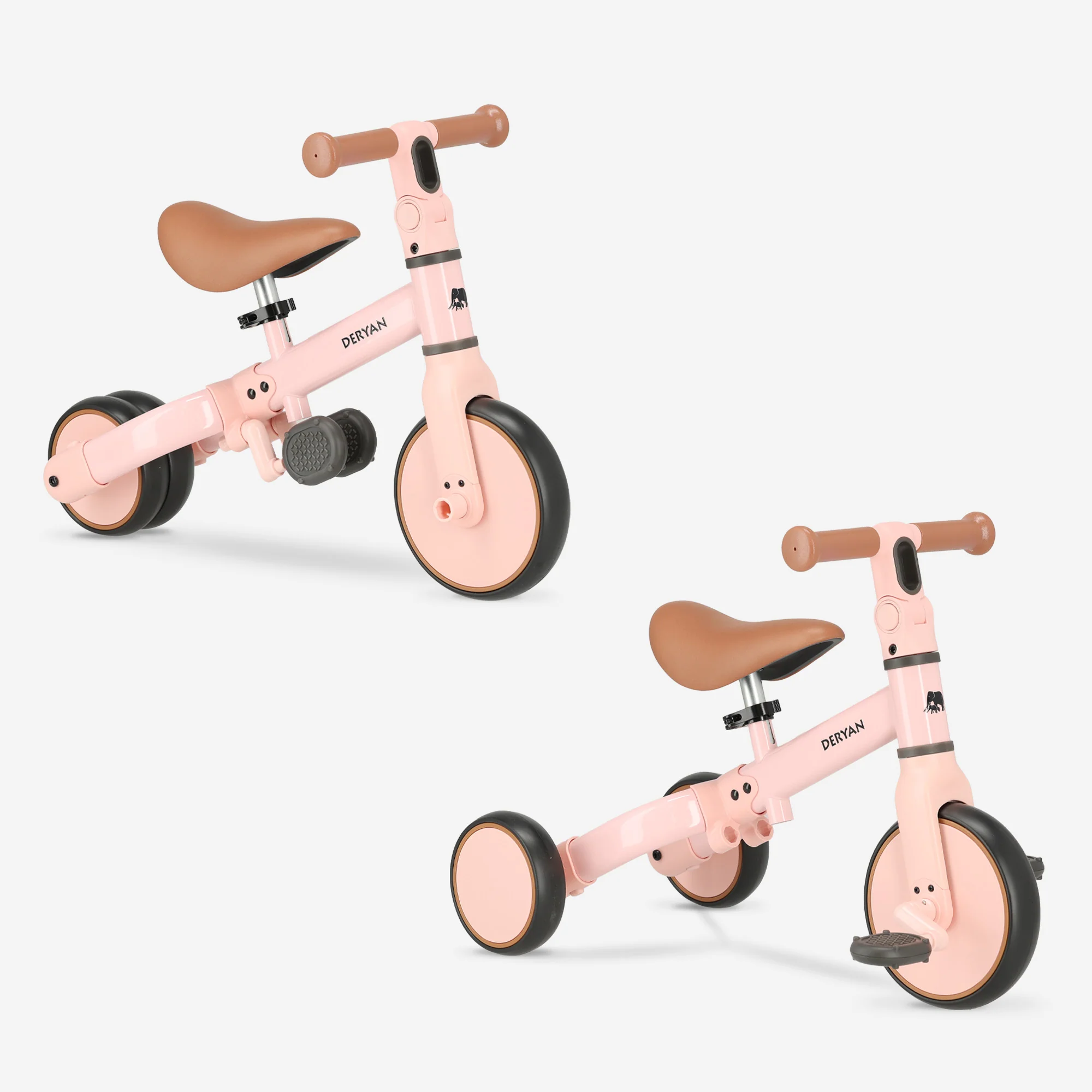 Jaime 4 in 1 Tricycle - Pink - Image 3