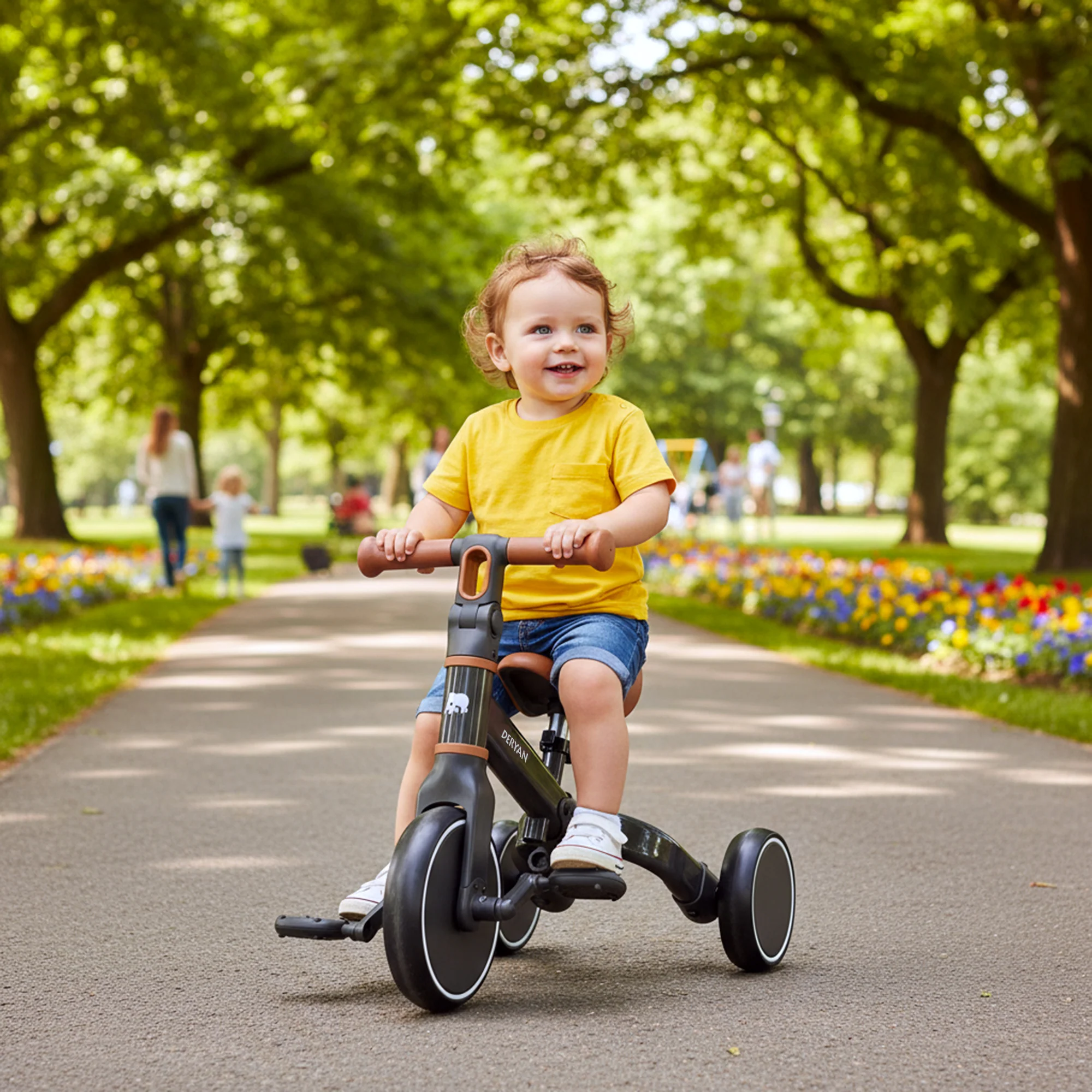 Jaime 4 in 1 Tricycle - Black - Image 2