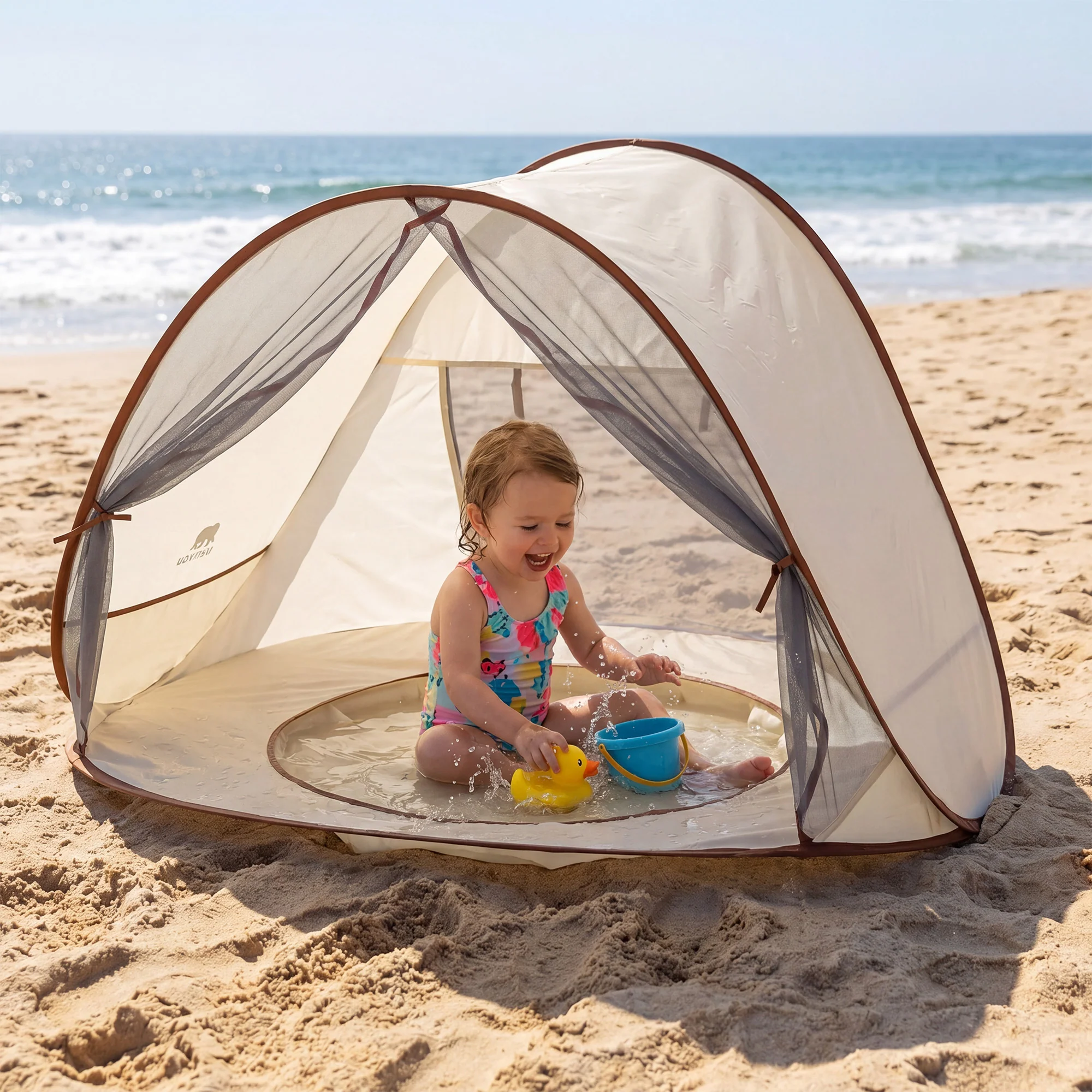 Baby Beach Hut - 3-in-1 Pop-Up Kids' Pool - Baby Pool - Image 6
