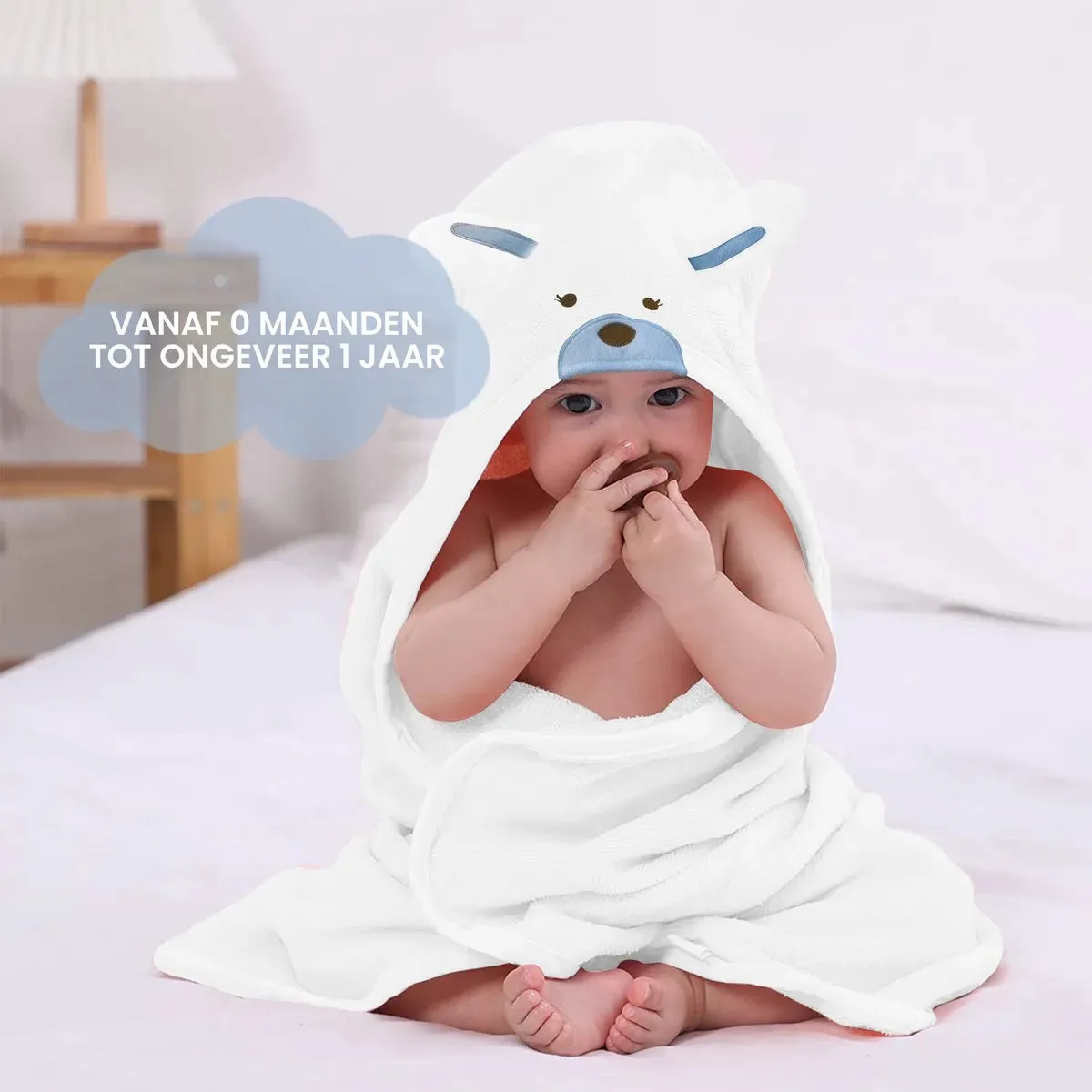 Rabbit Multifunctional Baby Fleece Blanket with Hood – Swaddle Blanket – Blanket 29.6"x39.4" - Image 3