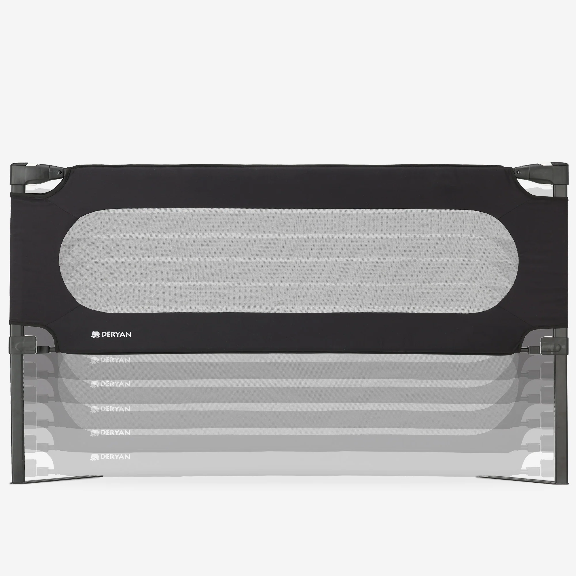 Luxury Bed Rail 59.1" Black - Image 3
