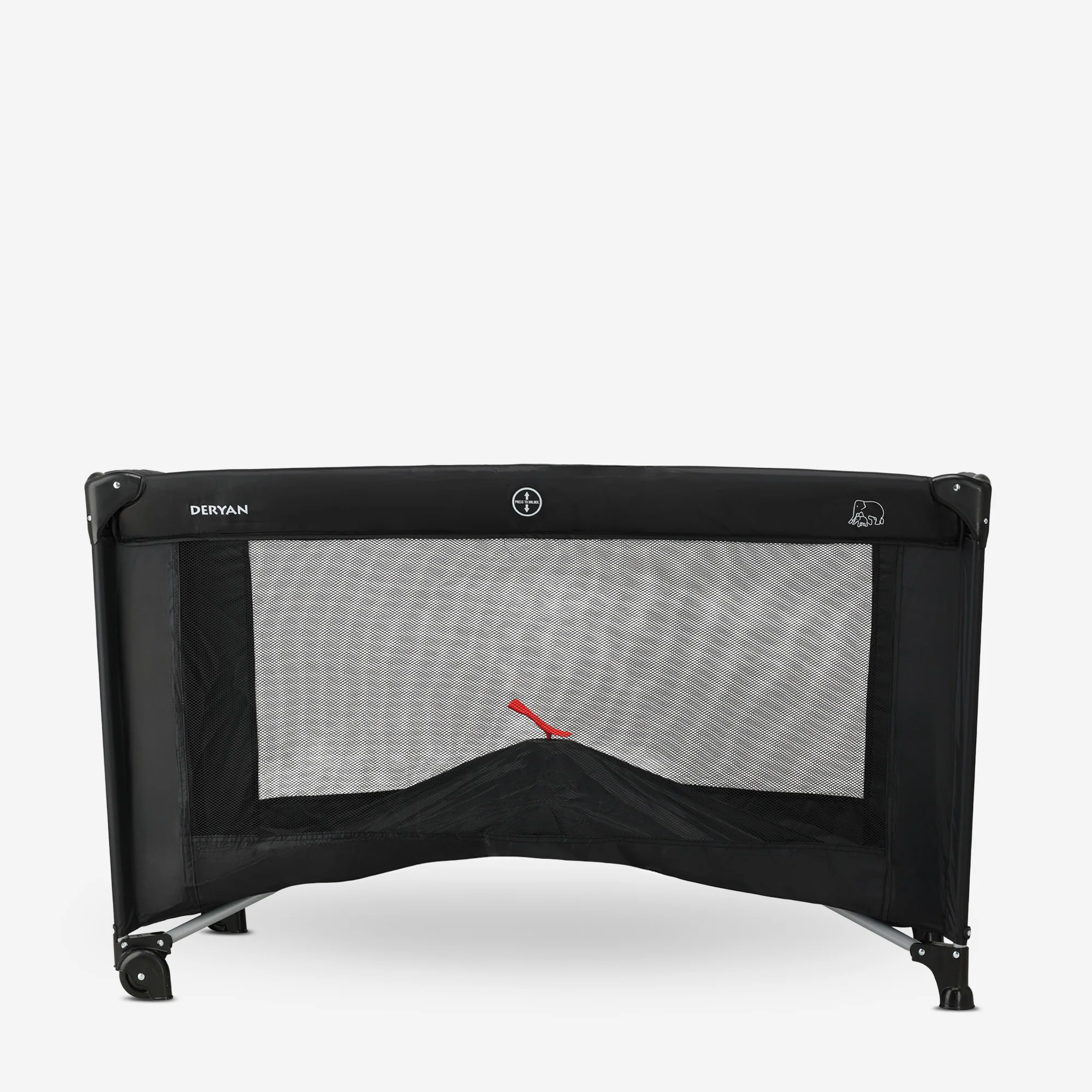 Luxury Travel Crib with Carry Bag - Includes Changing Pad - Includes Height Riser Black - Image 9