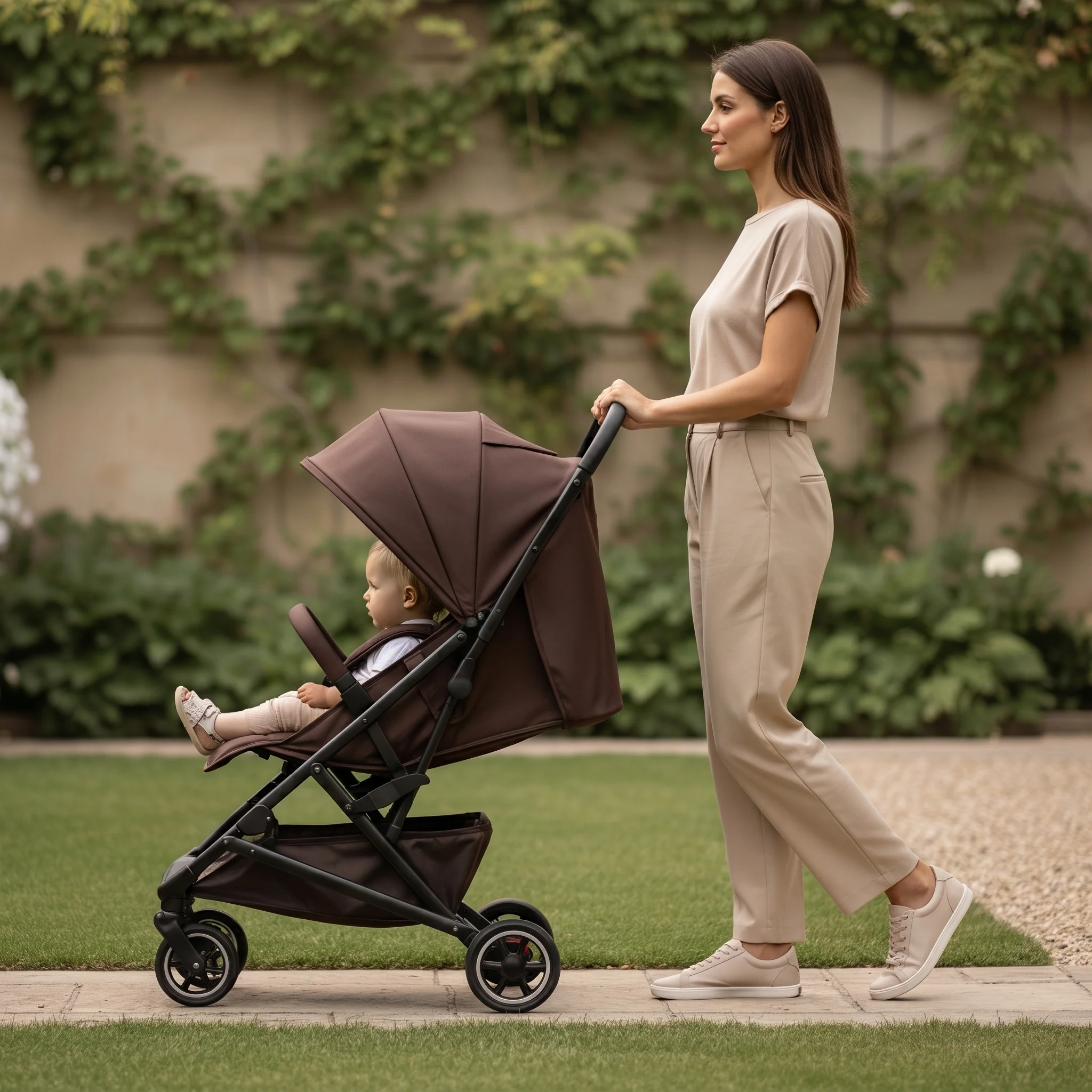Luxury Easy² Lightweight Stroller - Chocolate - Image 11