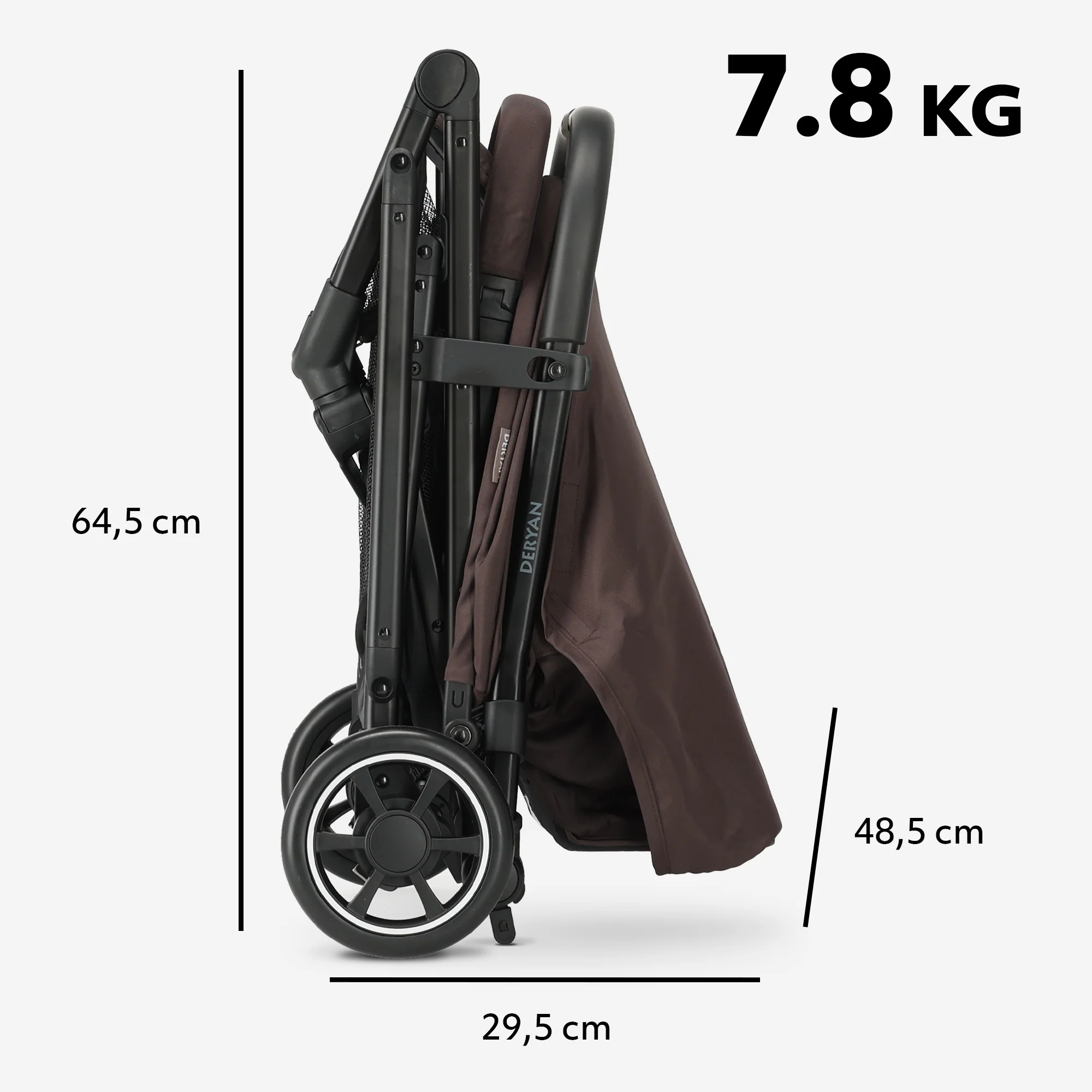 Luxury Easy² Lightweight Stroller - Chocolate - Image 3
