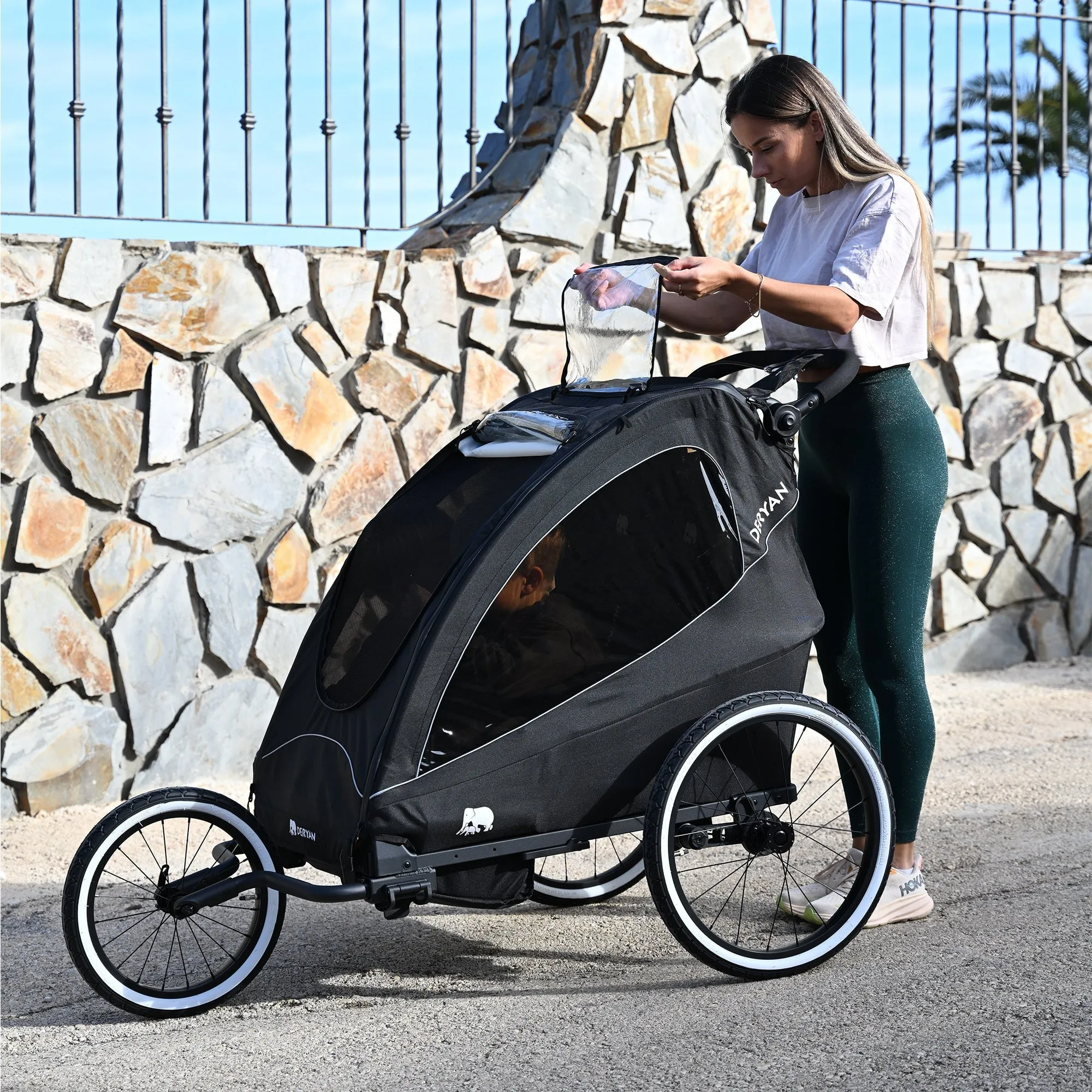 Luxury Bicycle Trailer - bike trailer, stroller and running stroller - 1 person - Image 3