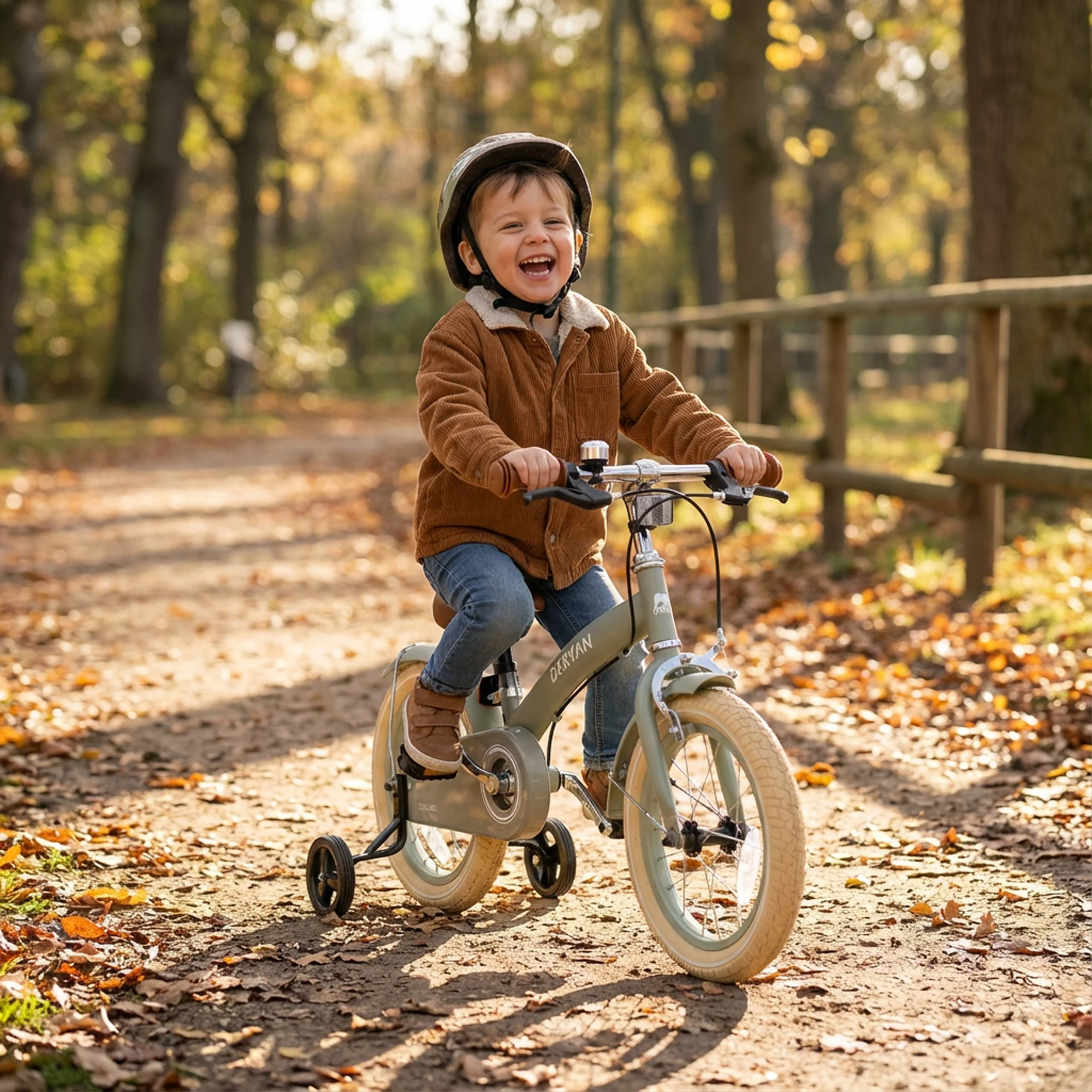 Luxury Kids bike 12 inch - 3 in 1 - balance bike Green - Image 13