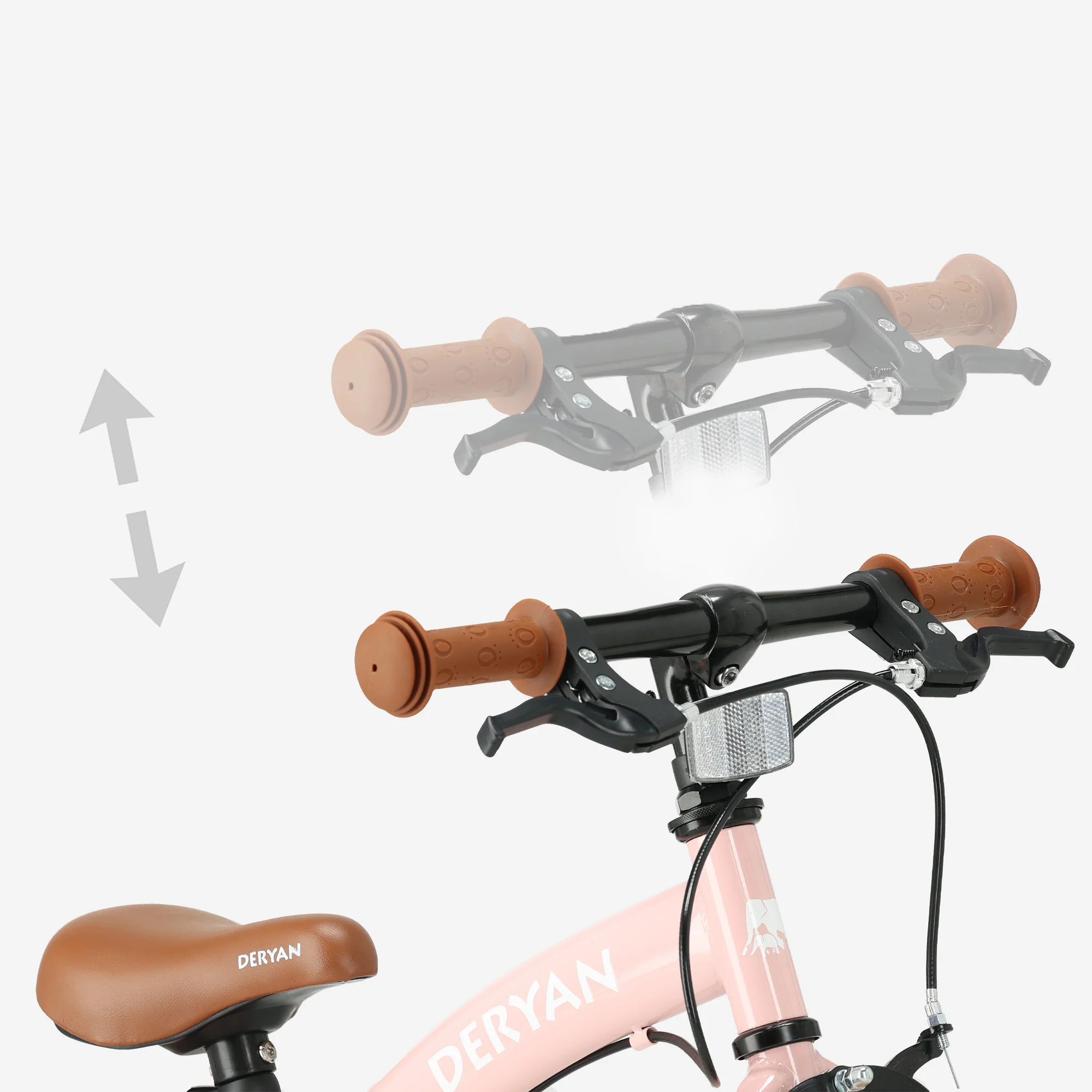 Luxe Kids Bike 12 inch - 3 in 1 - Balance bike Pink - Image 7