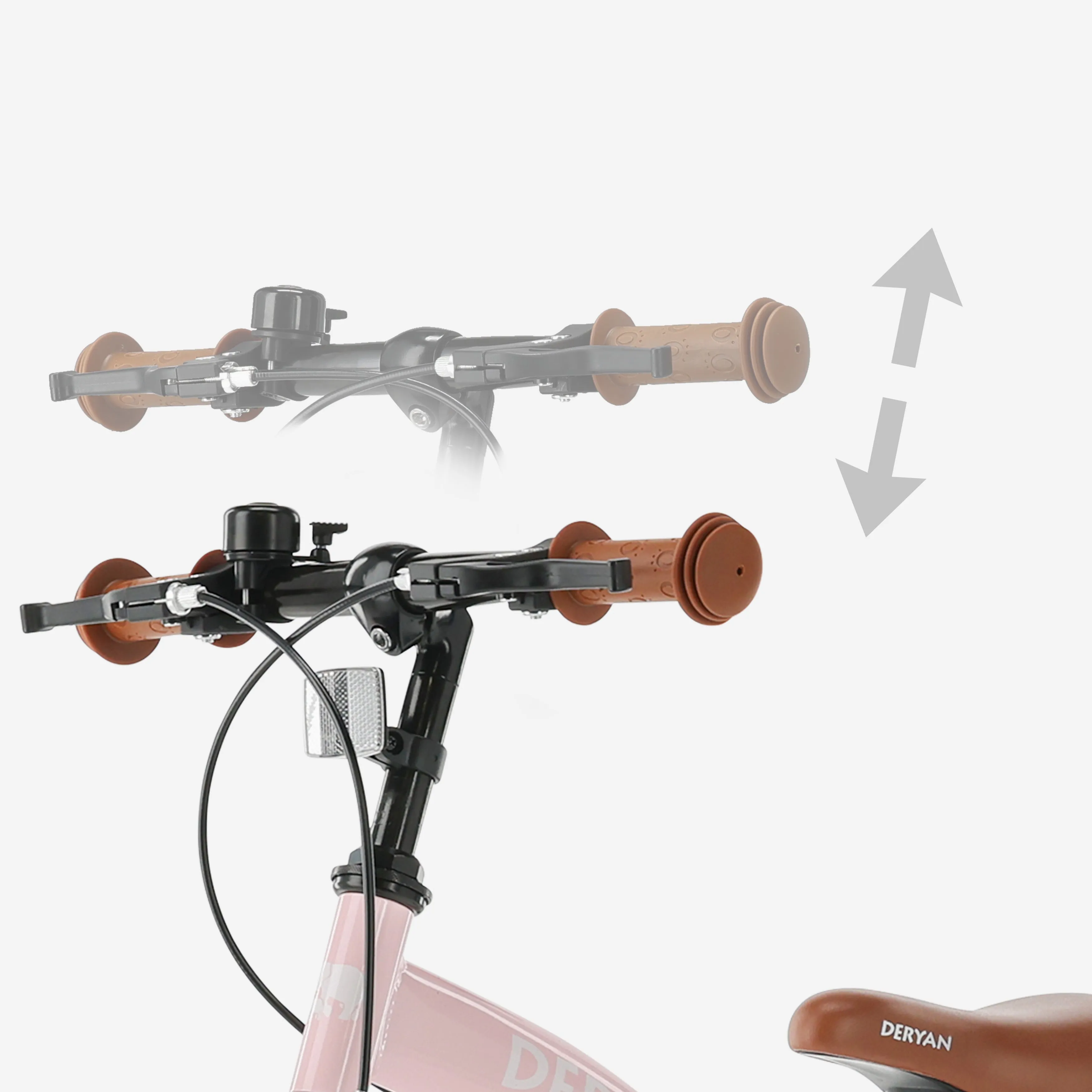 Luxe Kids Bike 14 inch - 3 in 1 - balance bike - Pink - Image 7