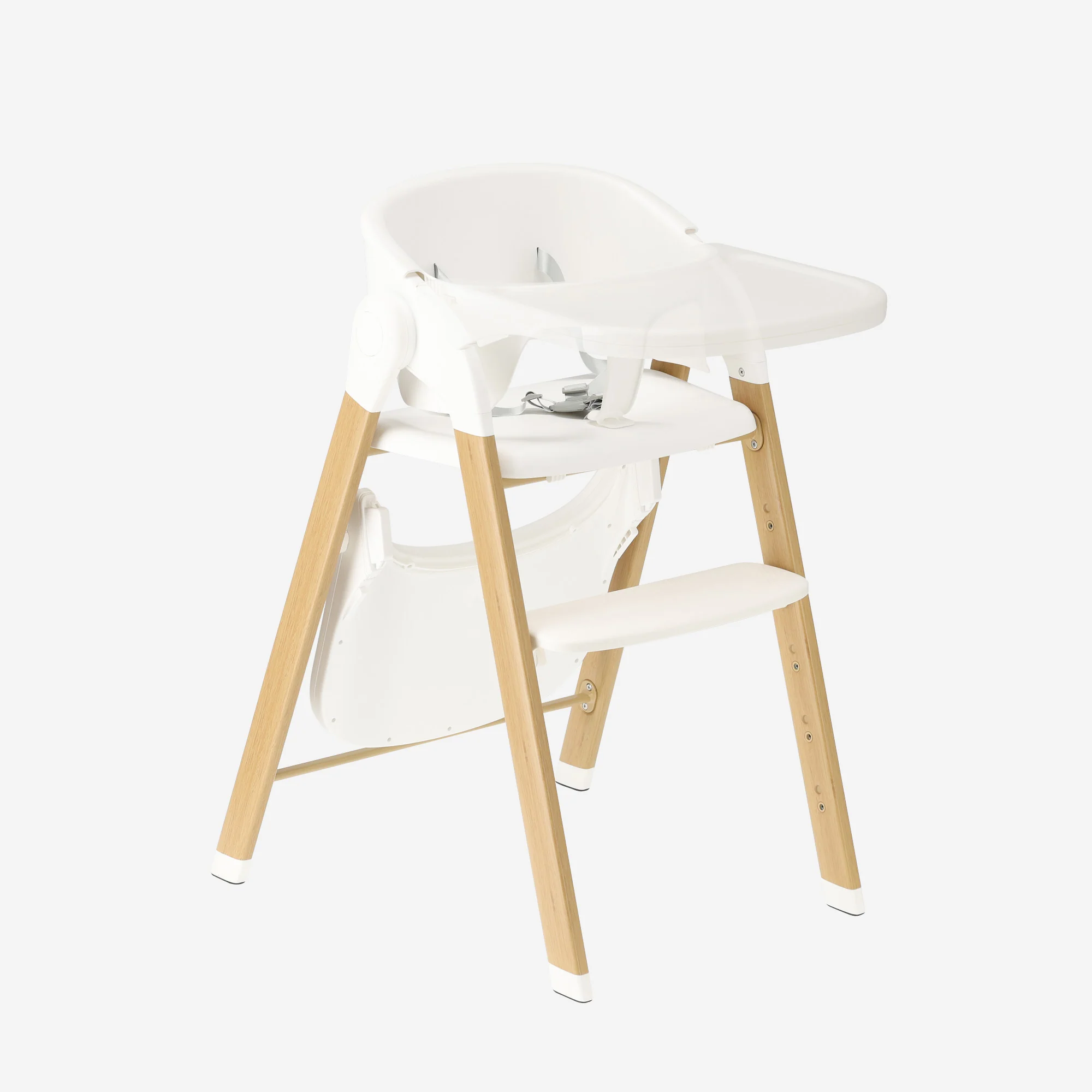 Luxury High Chair White / Wood - Image 16