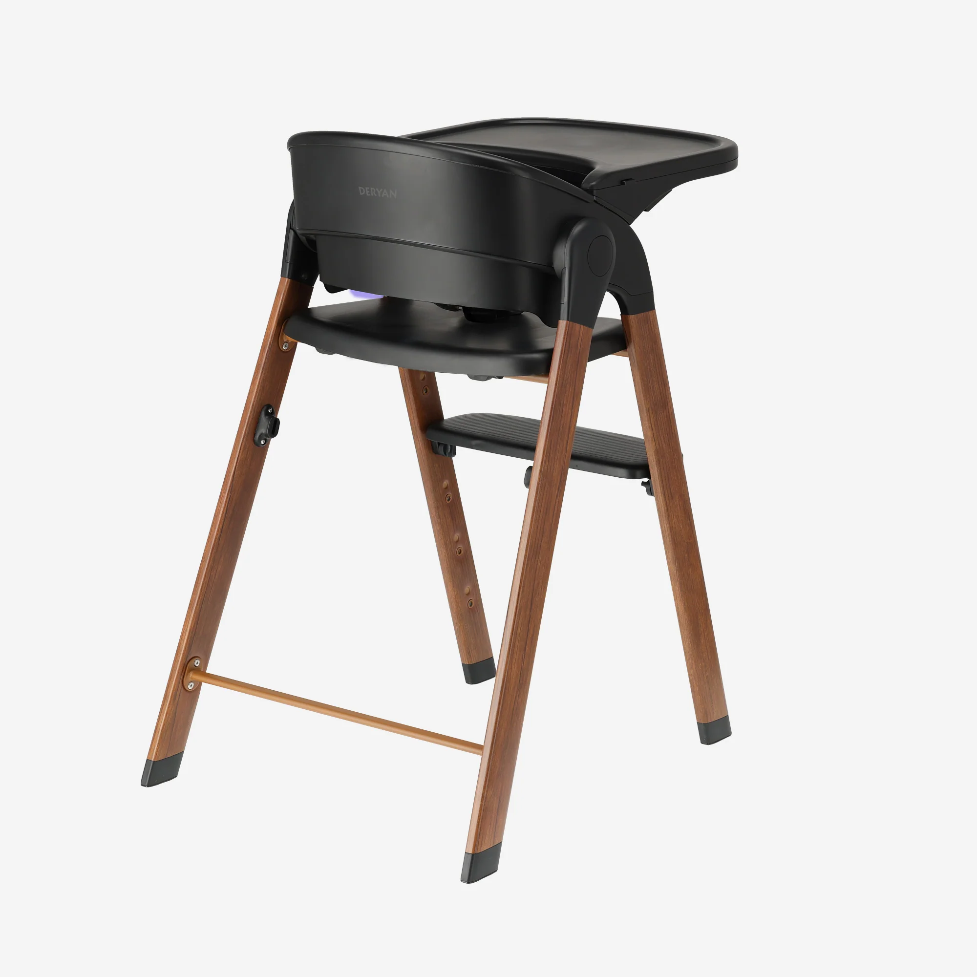 Luxury High Chair Black / Wood - Image 8