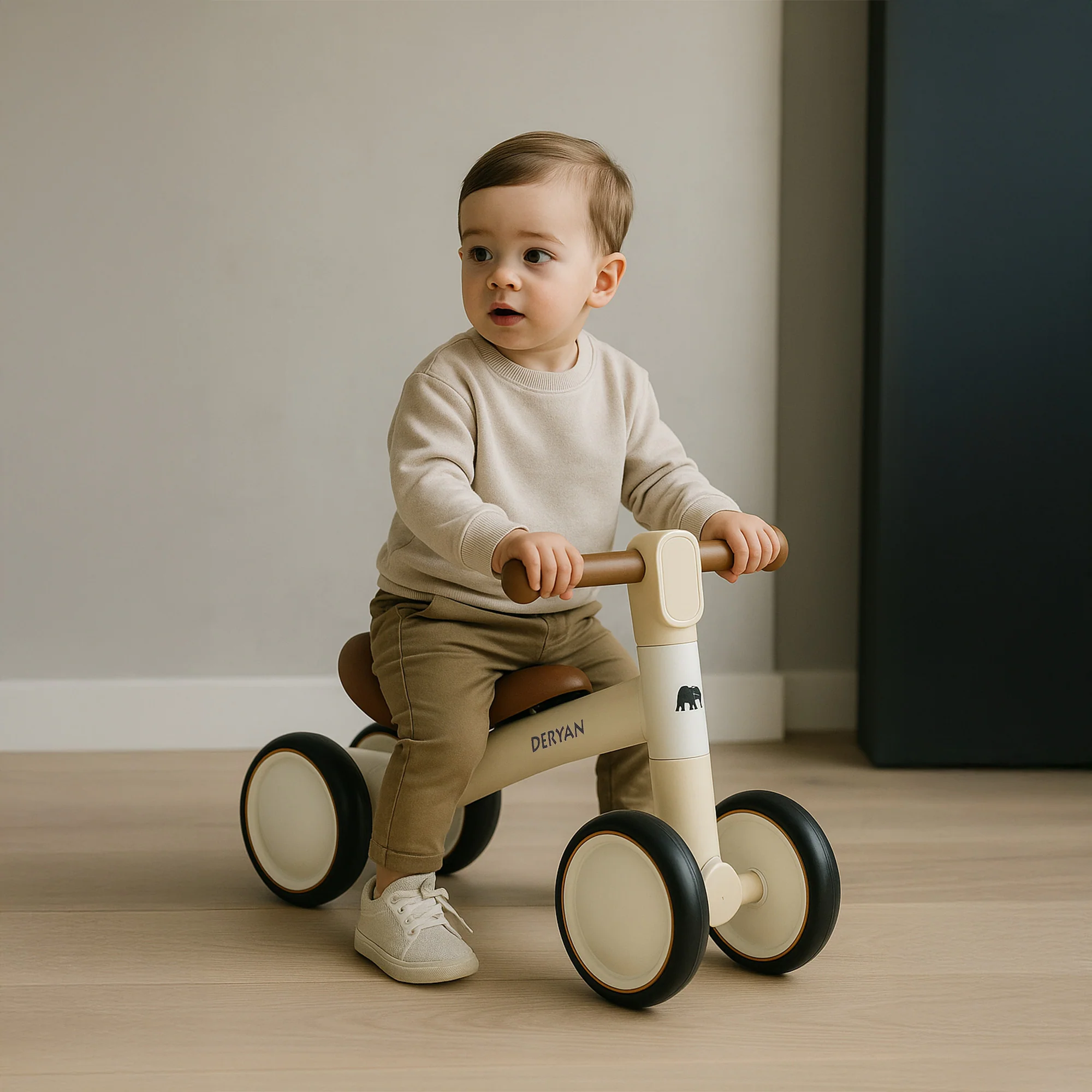 Milo Balance Bike - Toys From 1 Year - Cream - Image 7
