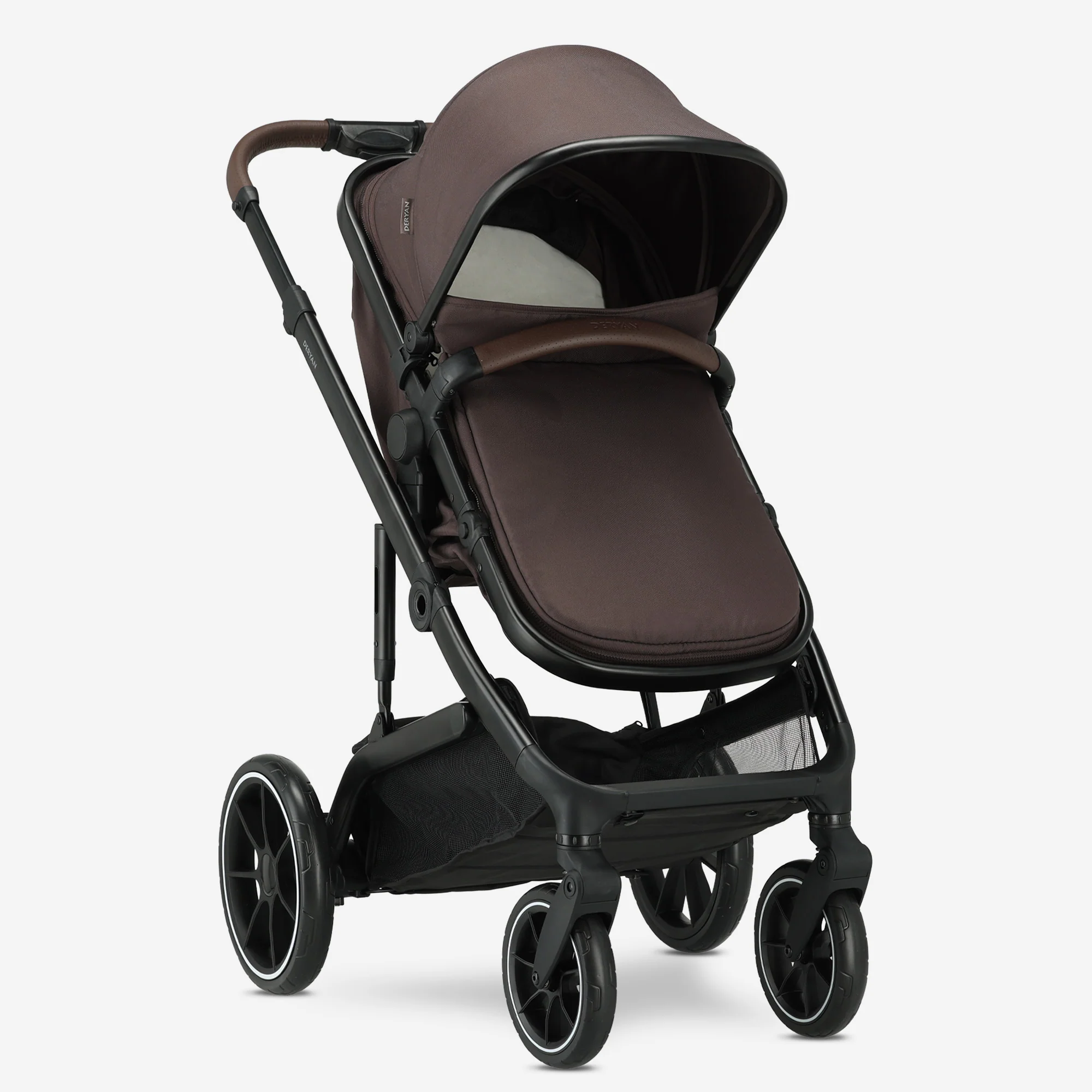 Noa 3-in-1 Stroller Chocolate Brown - Image 4