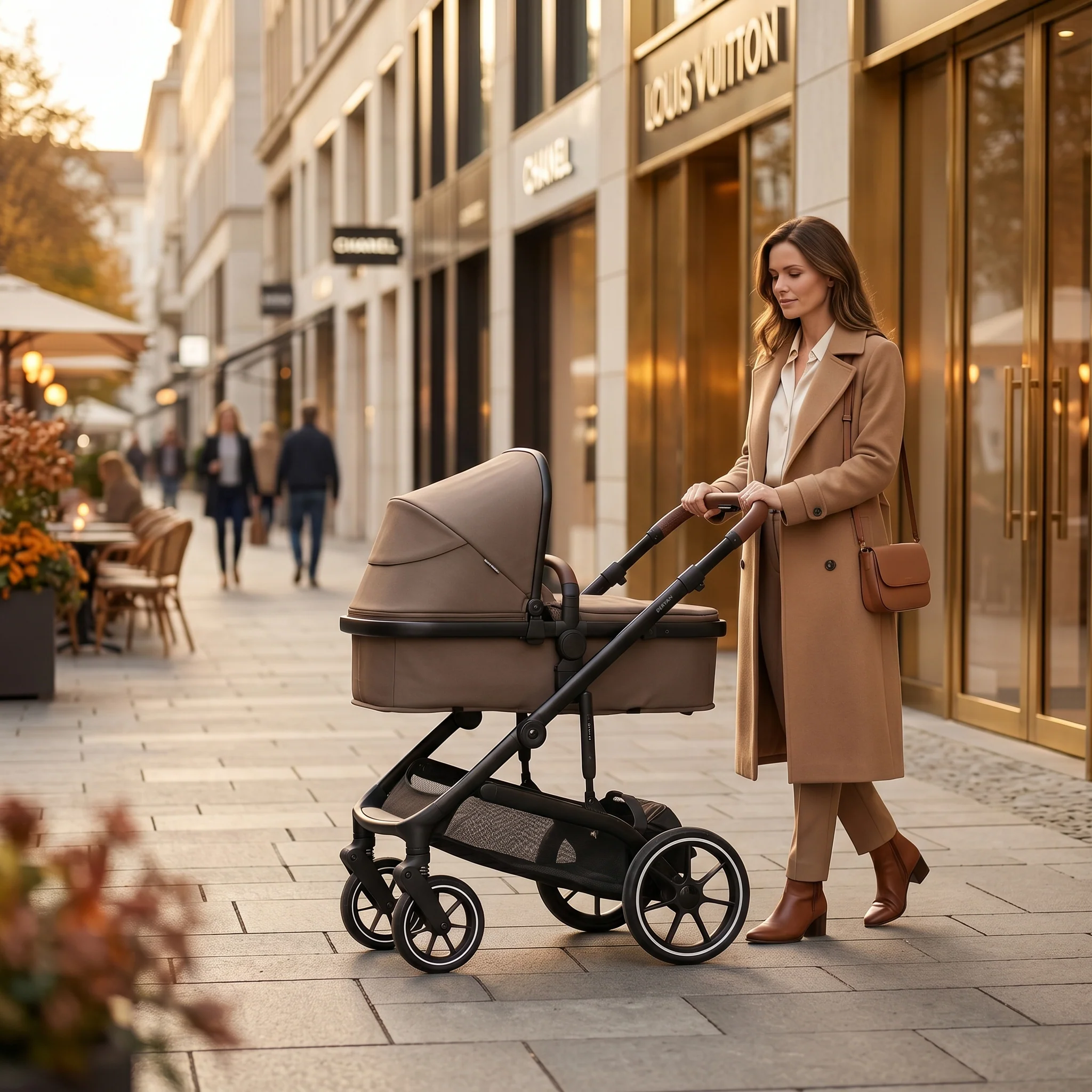 Noa 3-in-1 Stroller Hazel Brown - Image 11