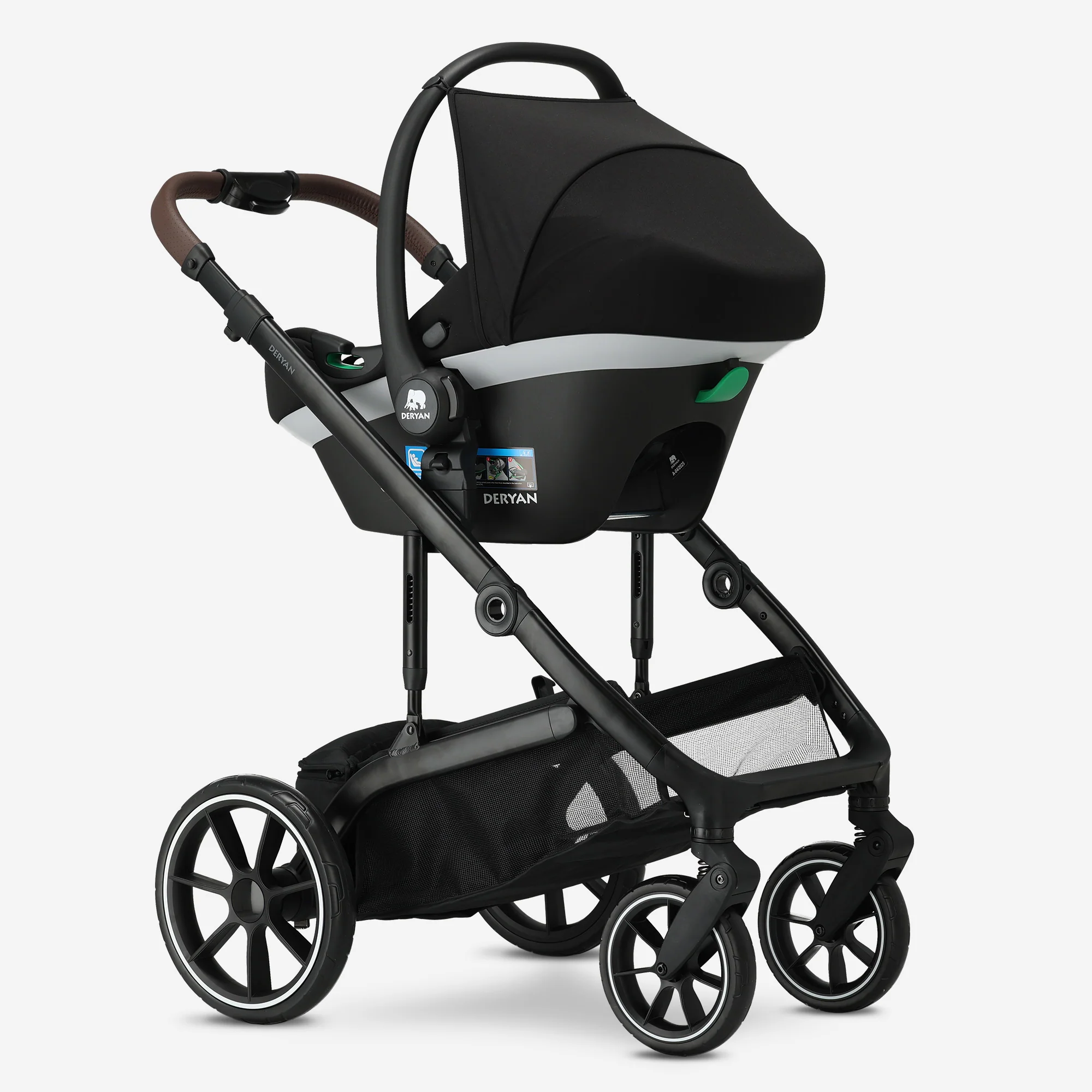 Noa 3-in-1 Stroller Hazel Brown - Image 7