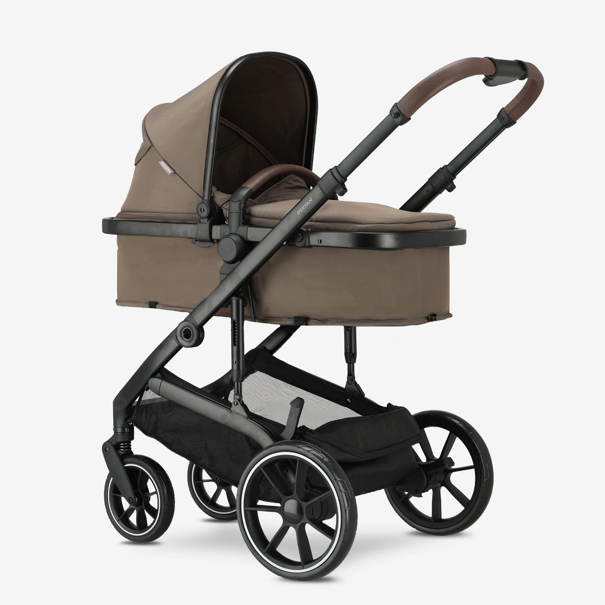 Noa 3-in-1 Stroller Hazel Brown - Image 9