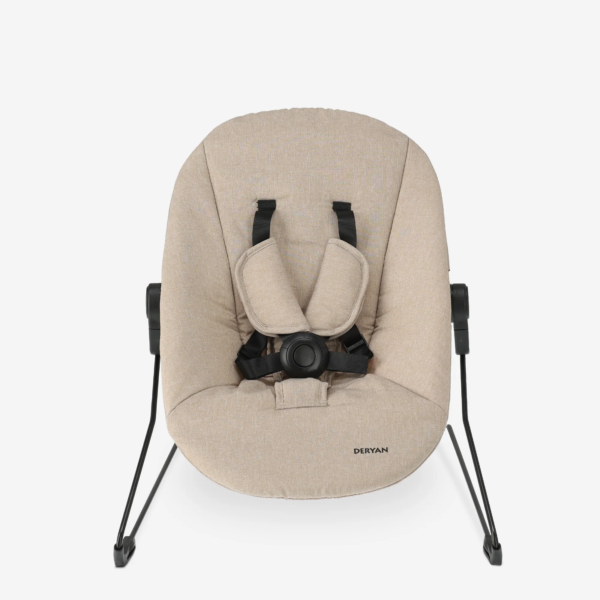 Odin Luxe Wooden Adjustable High Chair with Bouncer - Includes Tray - Adjustable High Chair - Warm Brown Nougat - Image 12