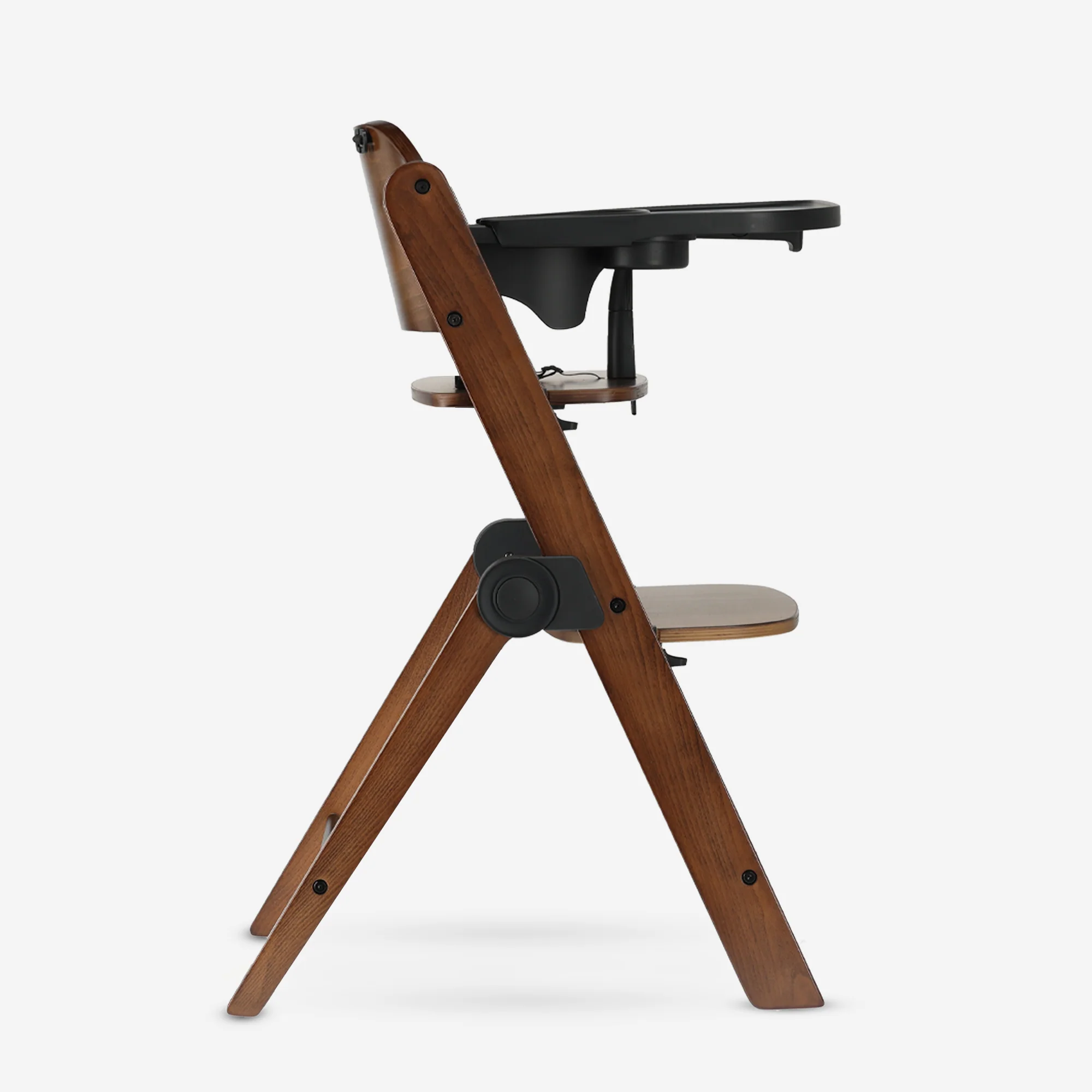 Odin Luxe Wooden Adjustable High Chair with Bouncer - Includes Tray - Adjustable High Chair - Warm Brown Nougat - Image 14
