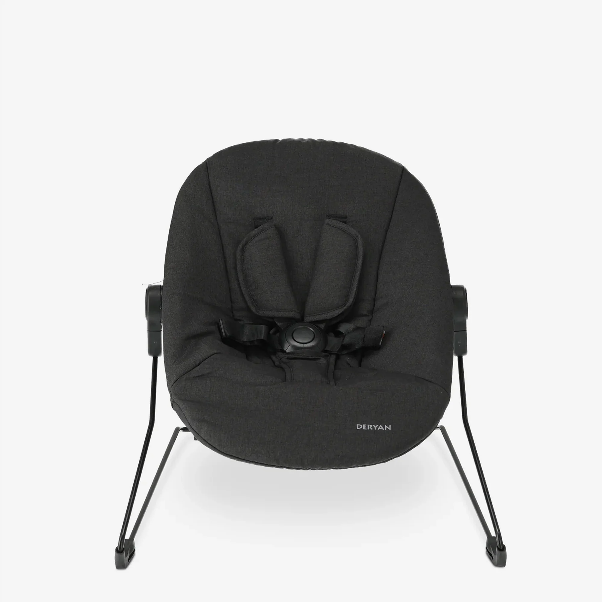 Odin Luxe Wooden Adjustable High Chair with Bouncer - Includes Tray - Adjustable High Chair - Warm Brown/Black - Image 11