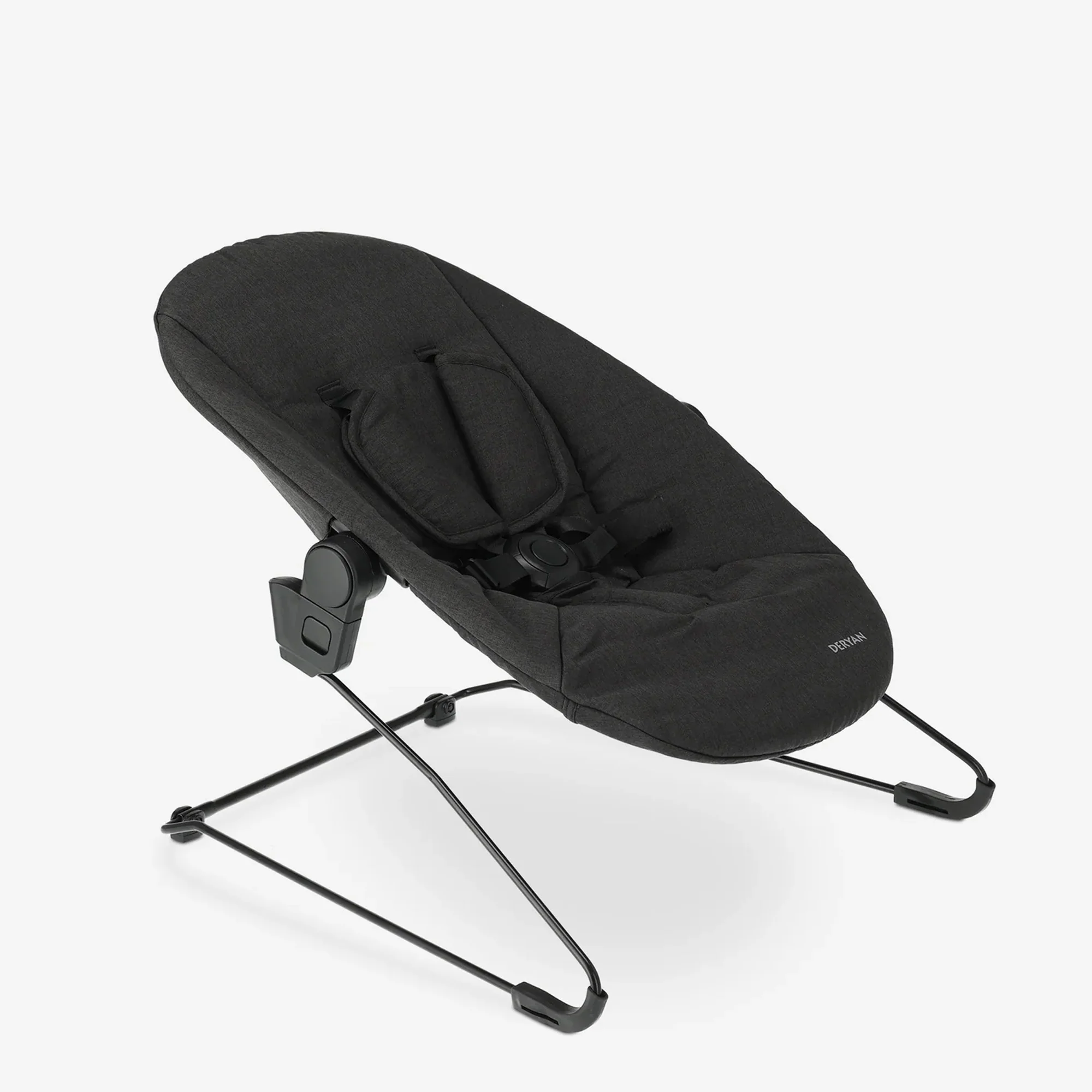 Odin Luxe Wooden Adjustable High Chair with Bouncer - Includes Tray - Adjustable High Chair - Warm Brown/Black - Image 15