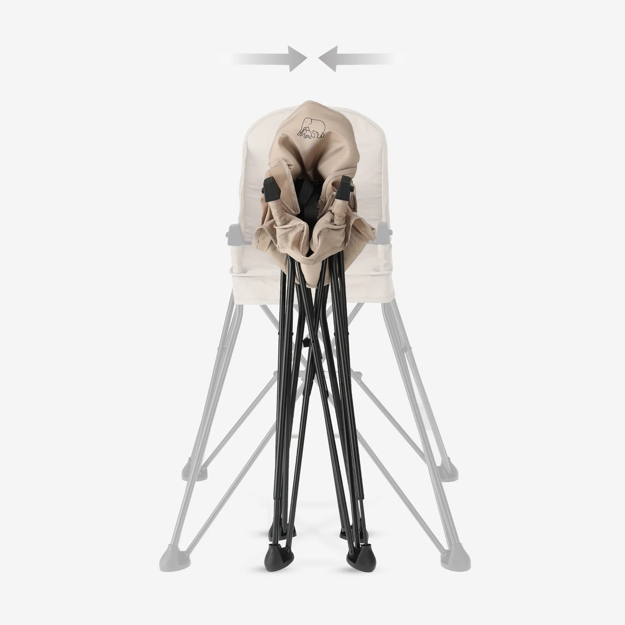 Pop 'N Sit Portable High Chair - Foldable High Chair - Includes a handy carrying bag - Nougat - Image 5