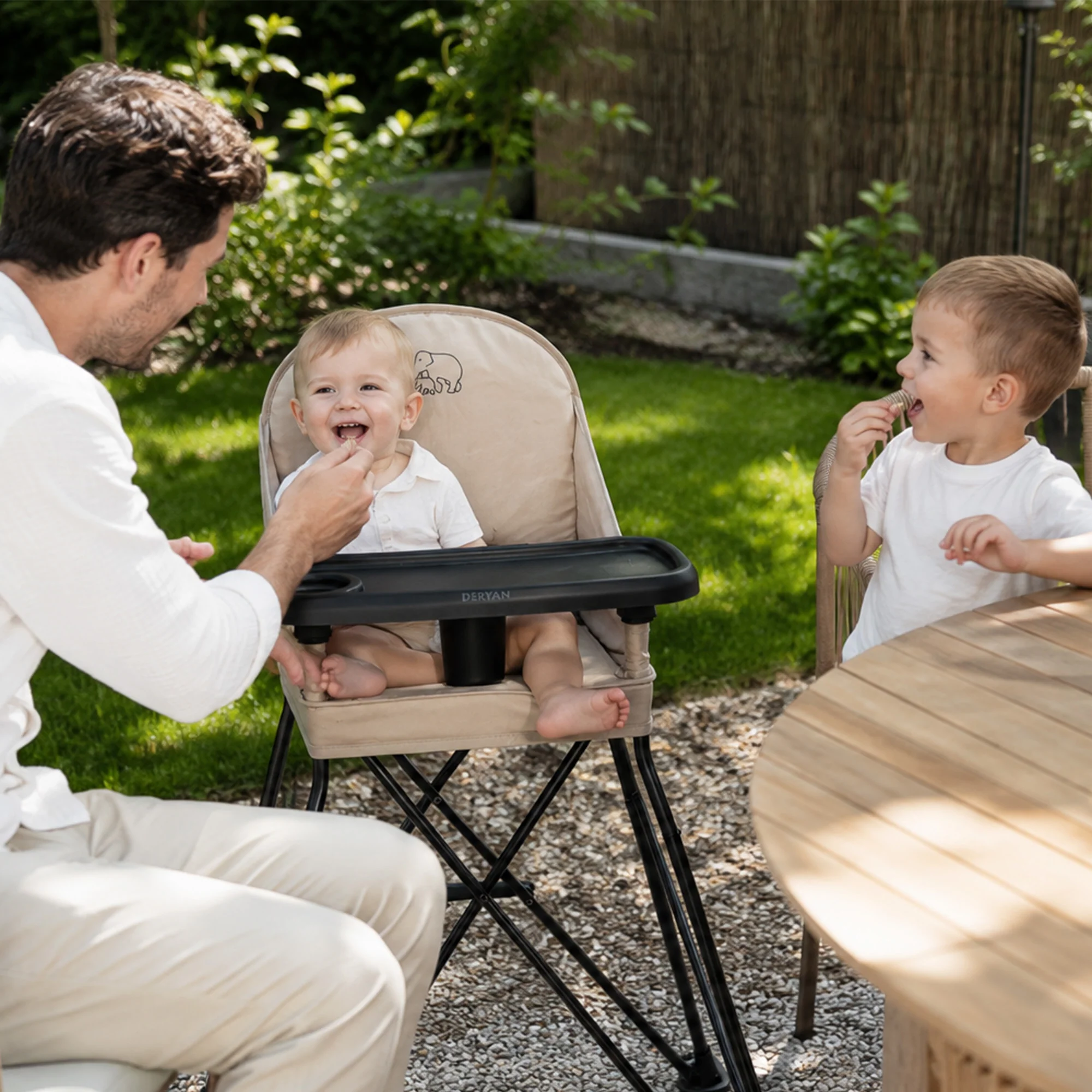 Pop 'N Sit Portable High Chair - Foldable High Chair - Includes a handy carrying bag - Nougat - Image 9