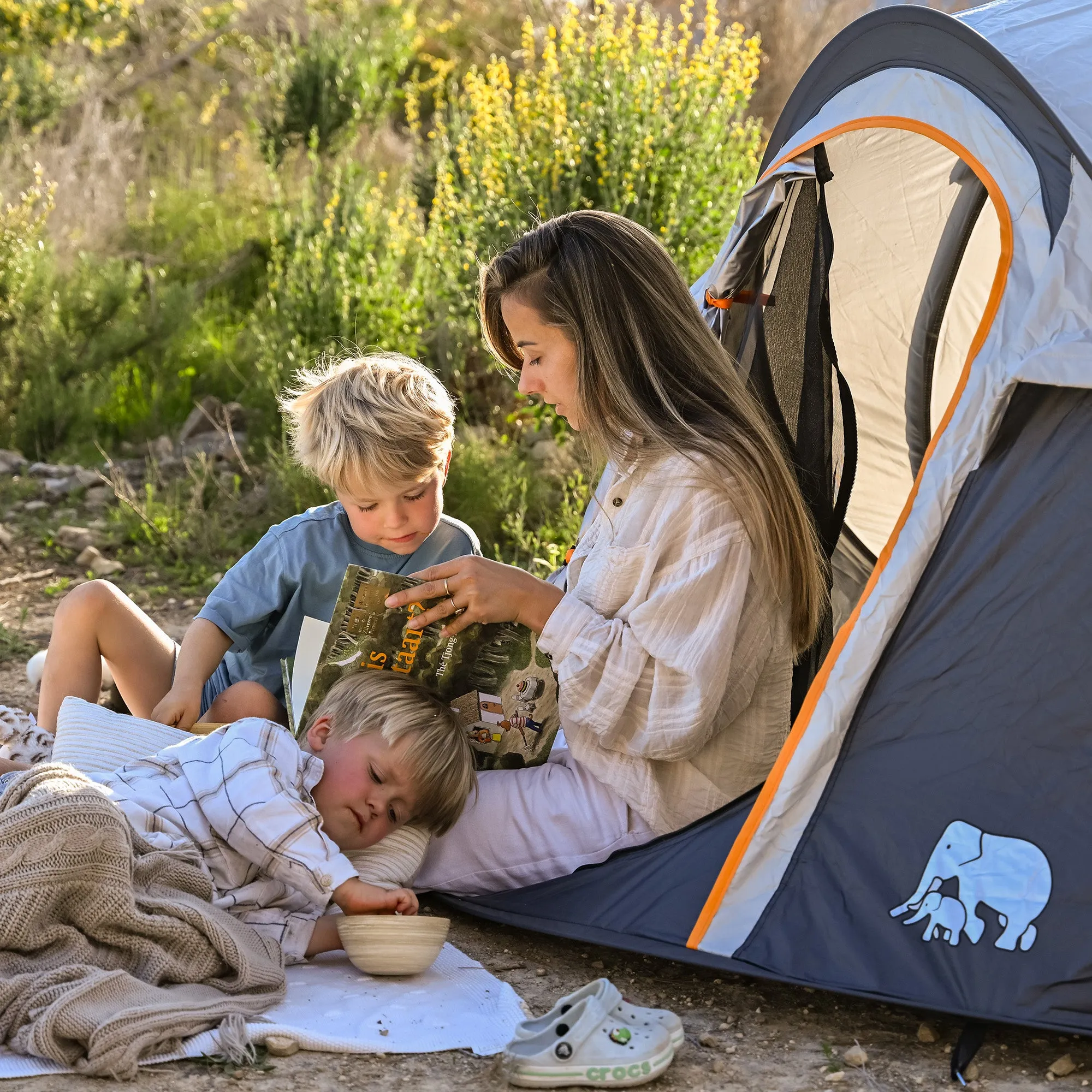 Pop-Up Luxury Tent - 8000 mm water column - Sand - 4-person - Image 7