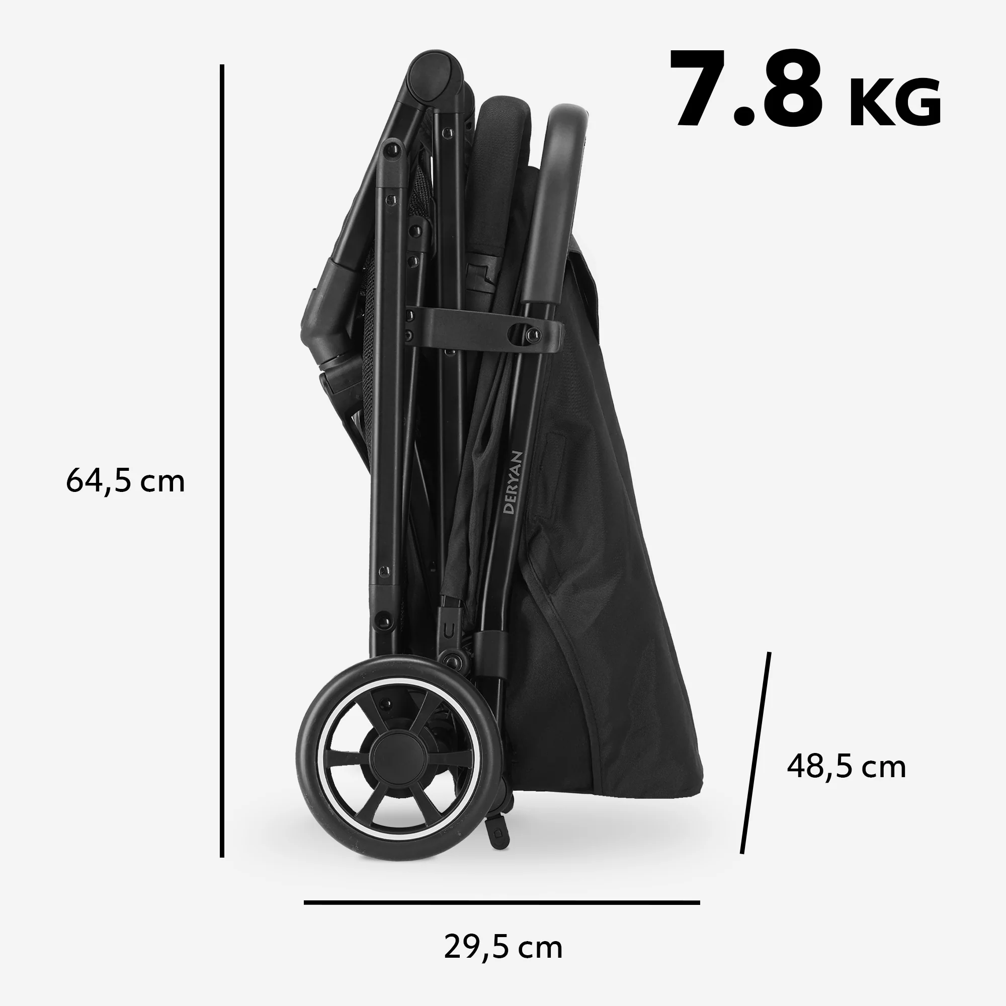 Luxury Easy² Lightweight Stroller - Black - Image 15