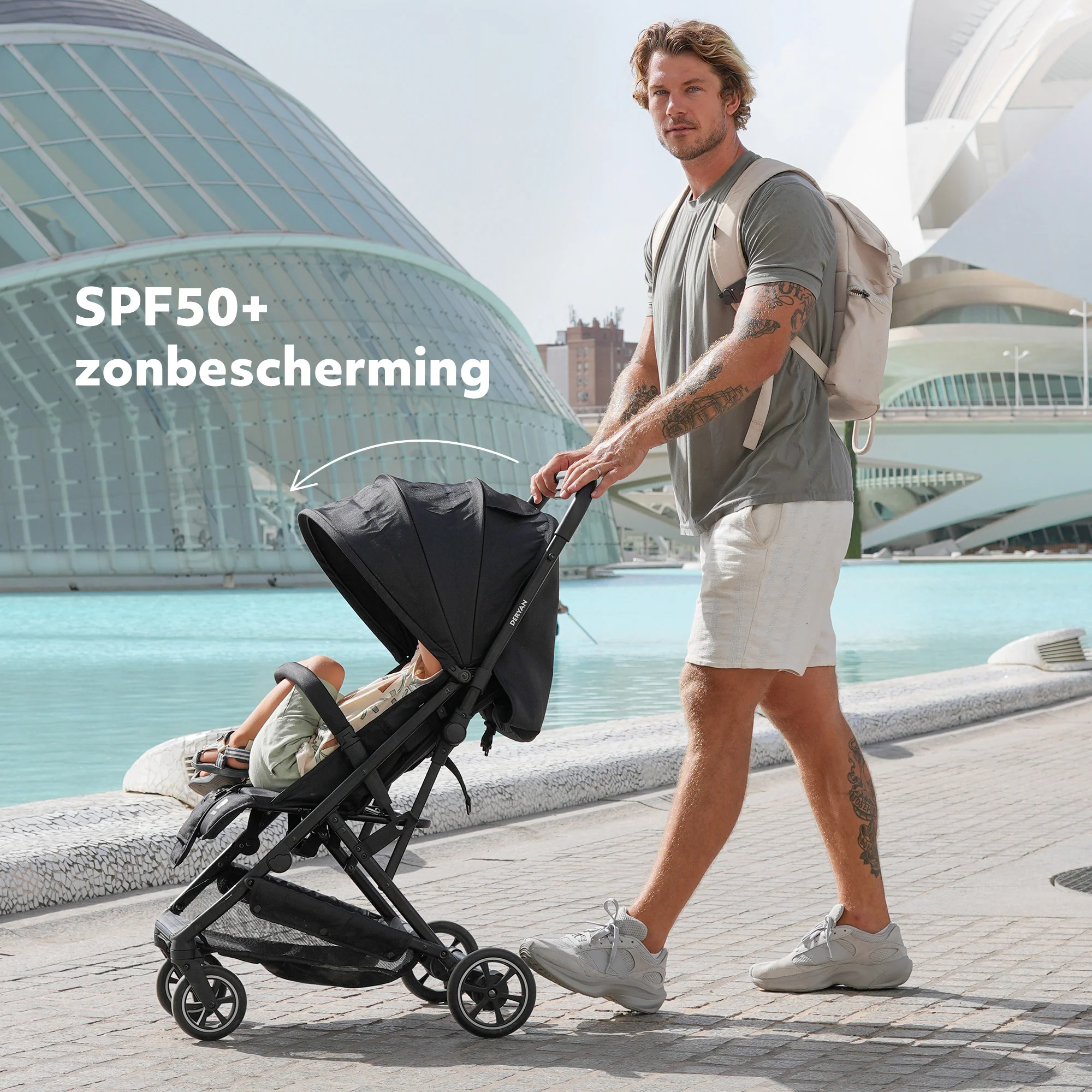 Luxury Easy² Lightweight Stroller - Black - Image 9