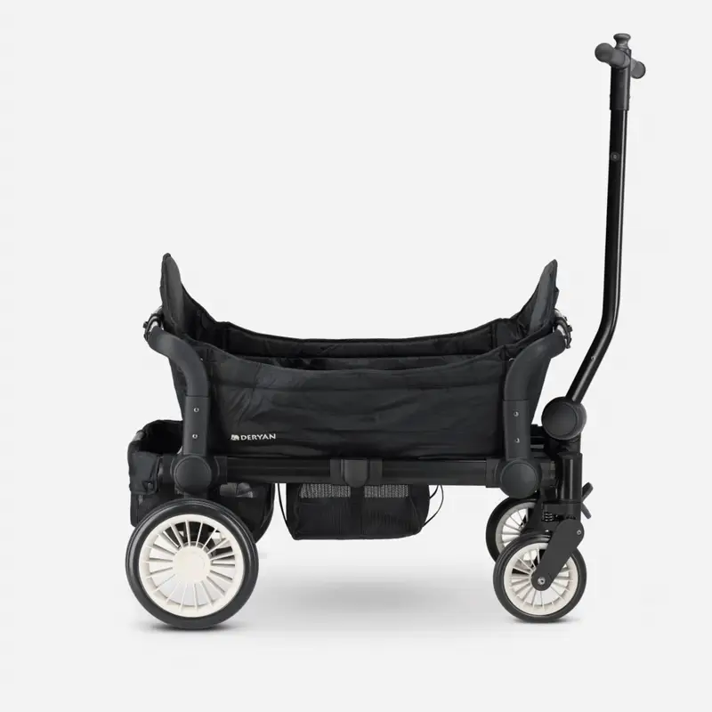 Sandy Luxe Foldable Wagon - Beachwagon - Duowagen Black - Image 3