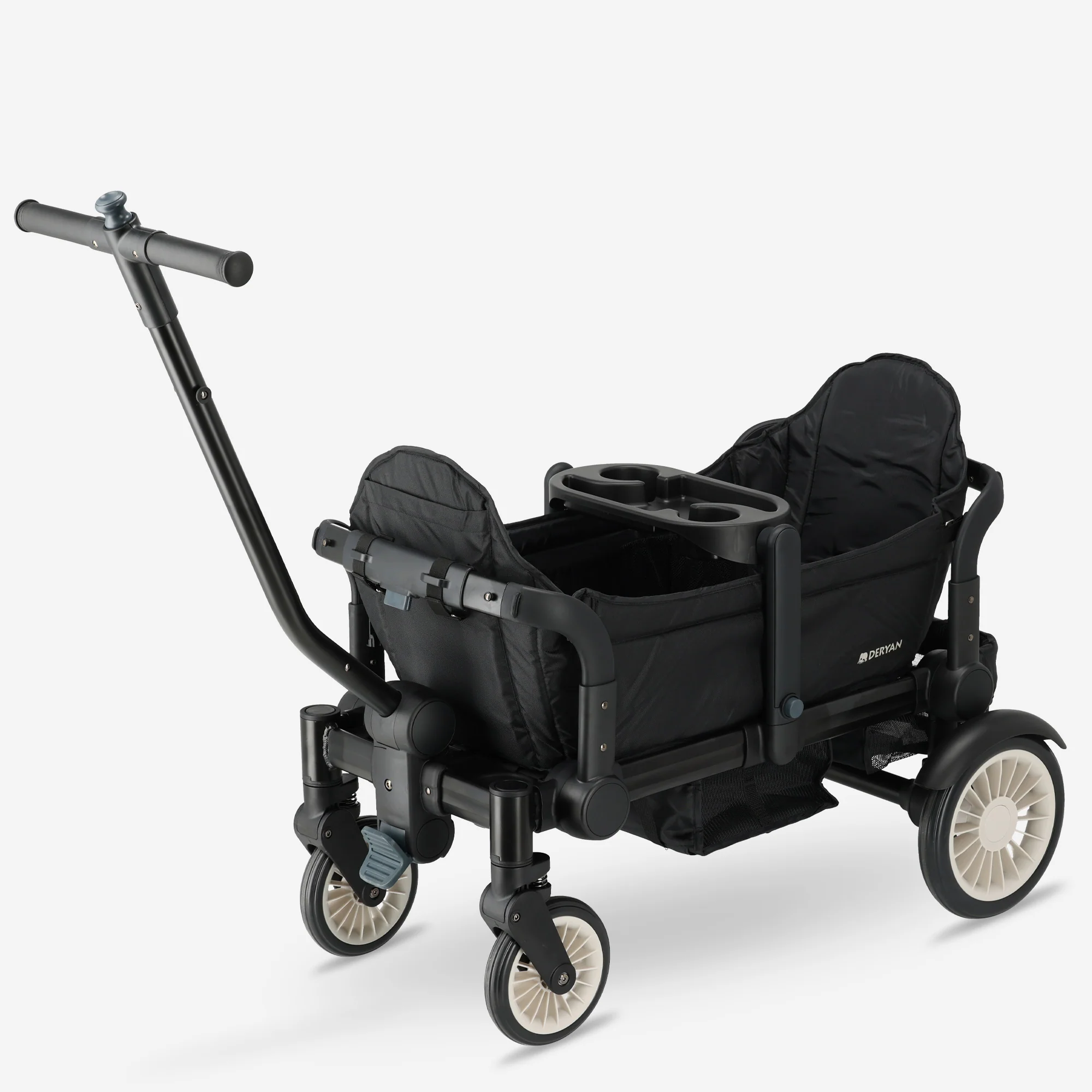 Sandy Luxe Foldable Wagon - Beachwagon - Duowagen Black - Image 9