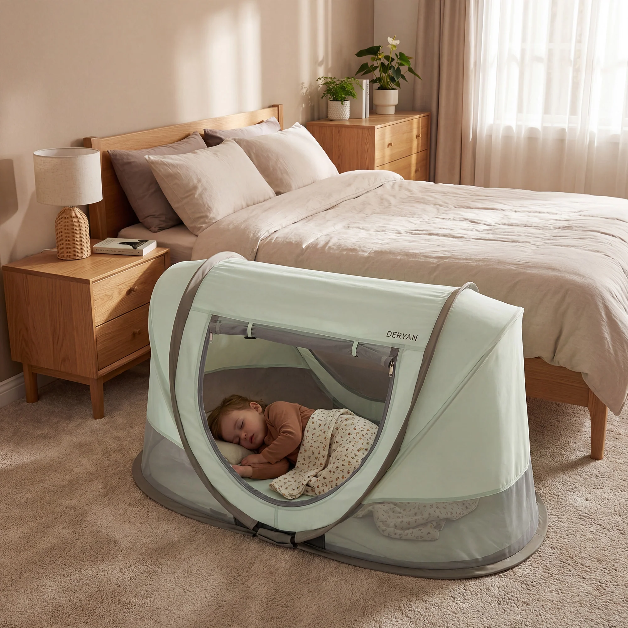 Scott Baby Pop-Up Camping Tent - Green - Image 4