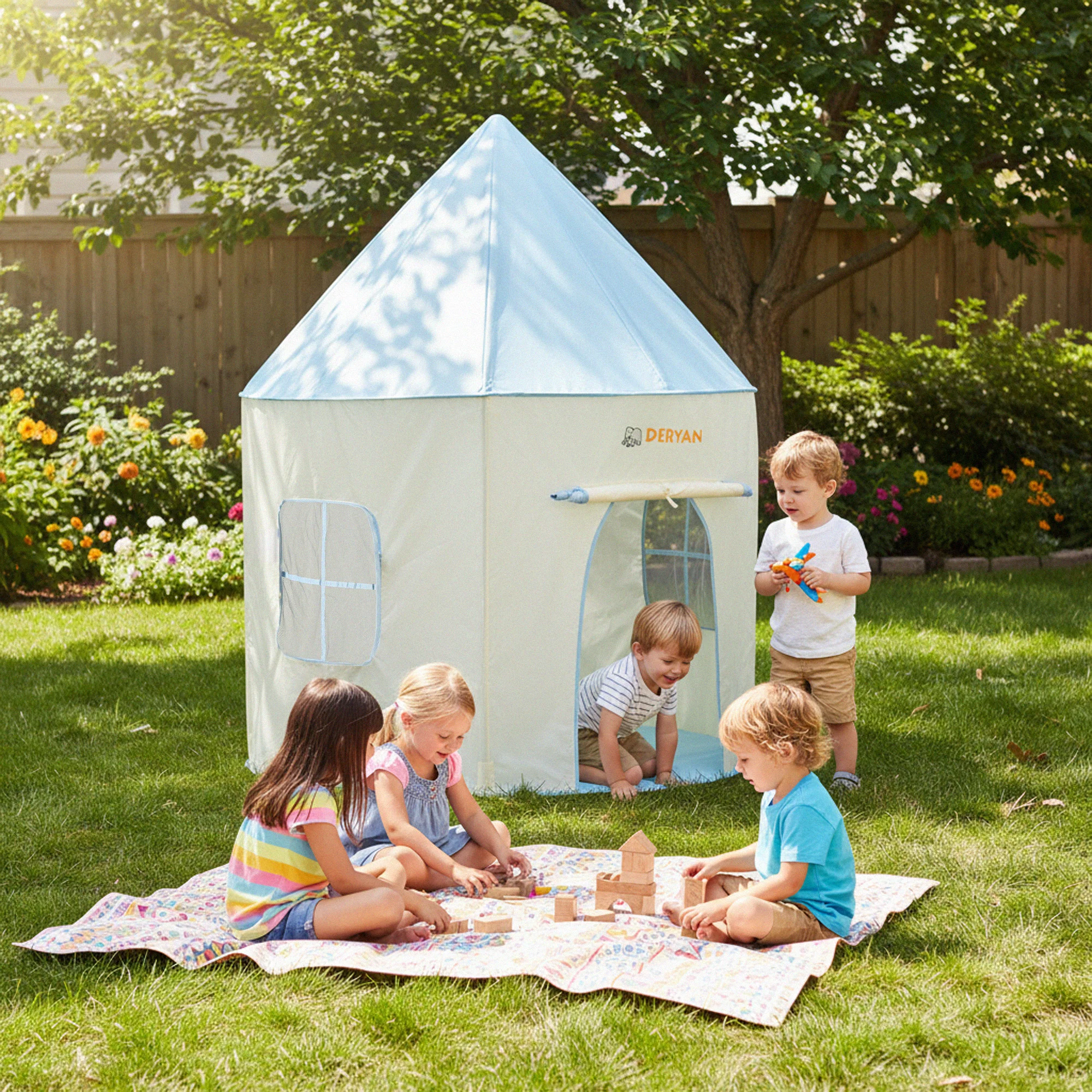 Play Tent Blue - Image 2