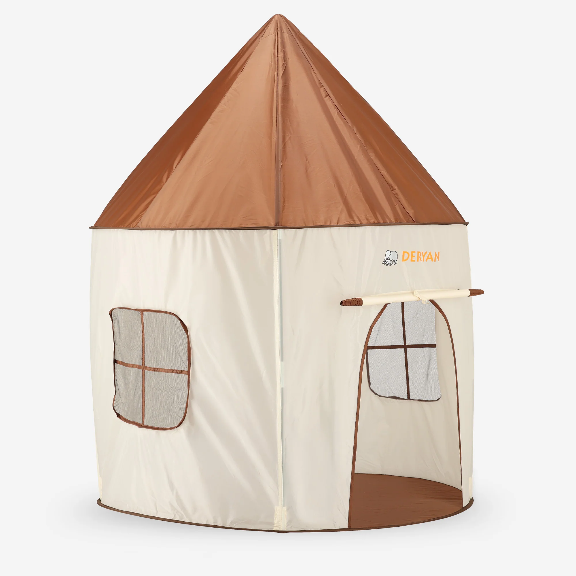 Play Tent Beige & Brown - Image 4