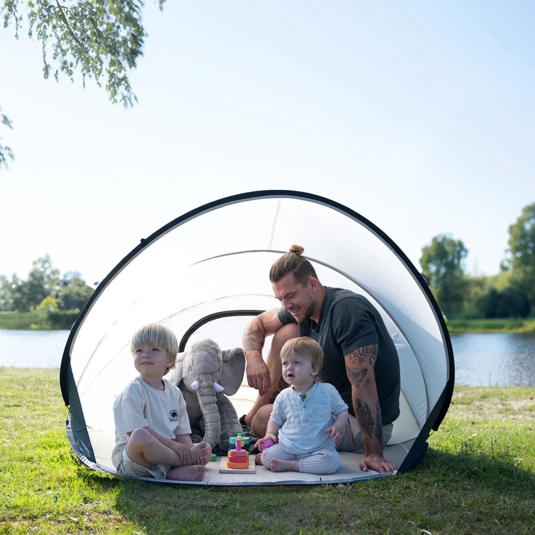 Beach Tent XXL Silver - Image 5