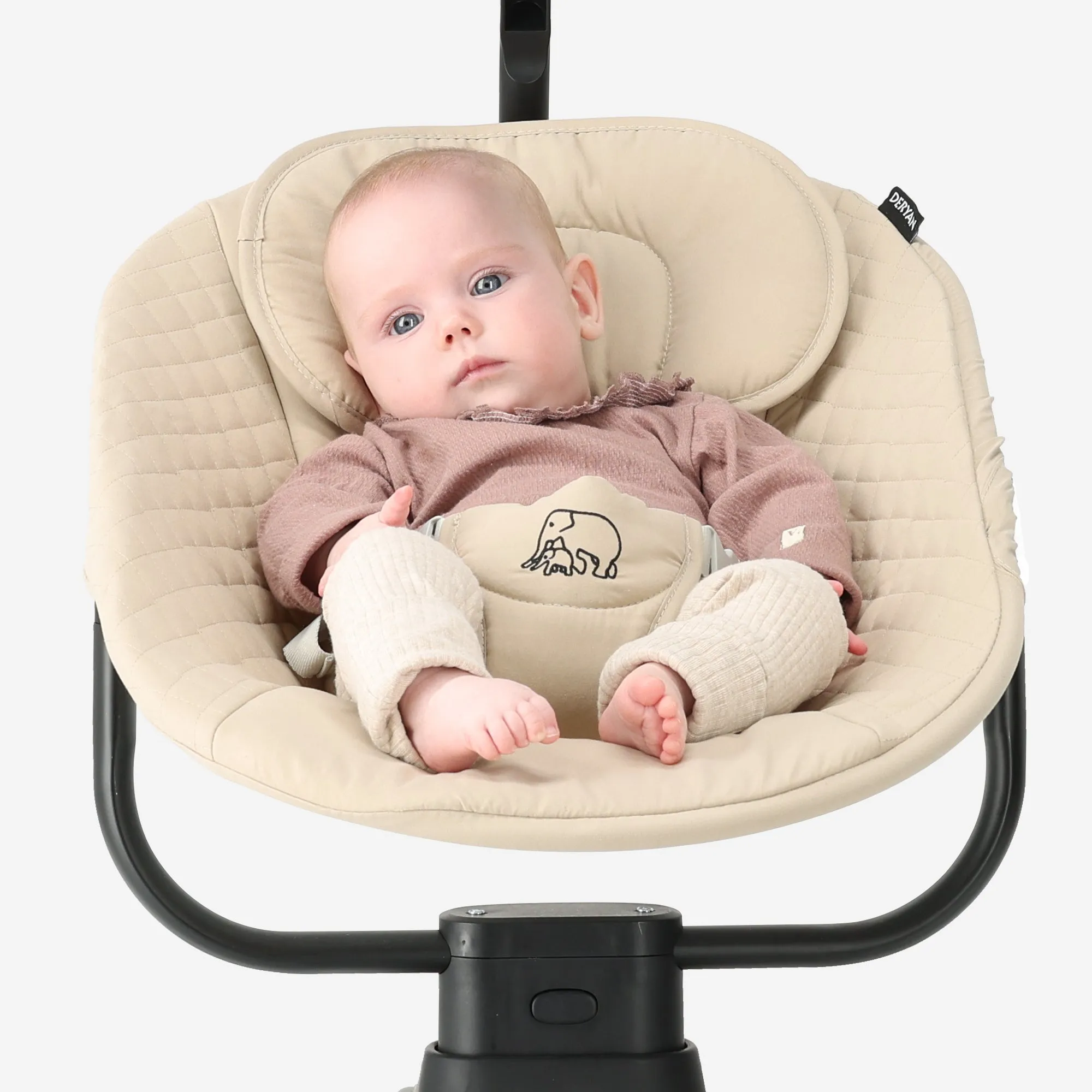 Jacky Cream Electric Baby Swing - Image 4