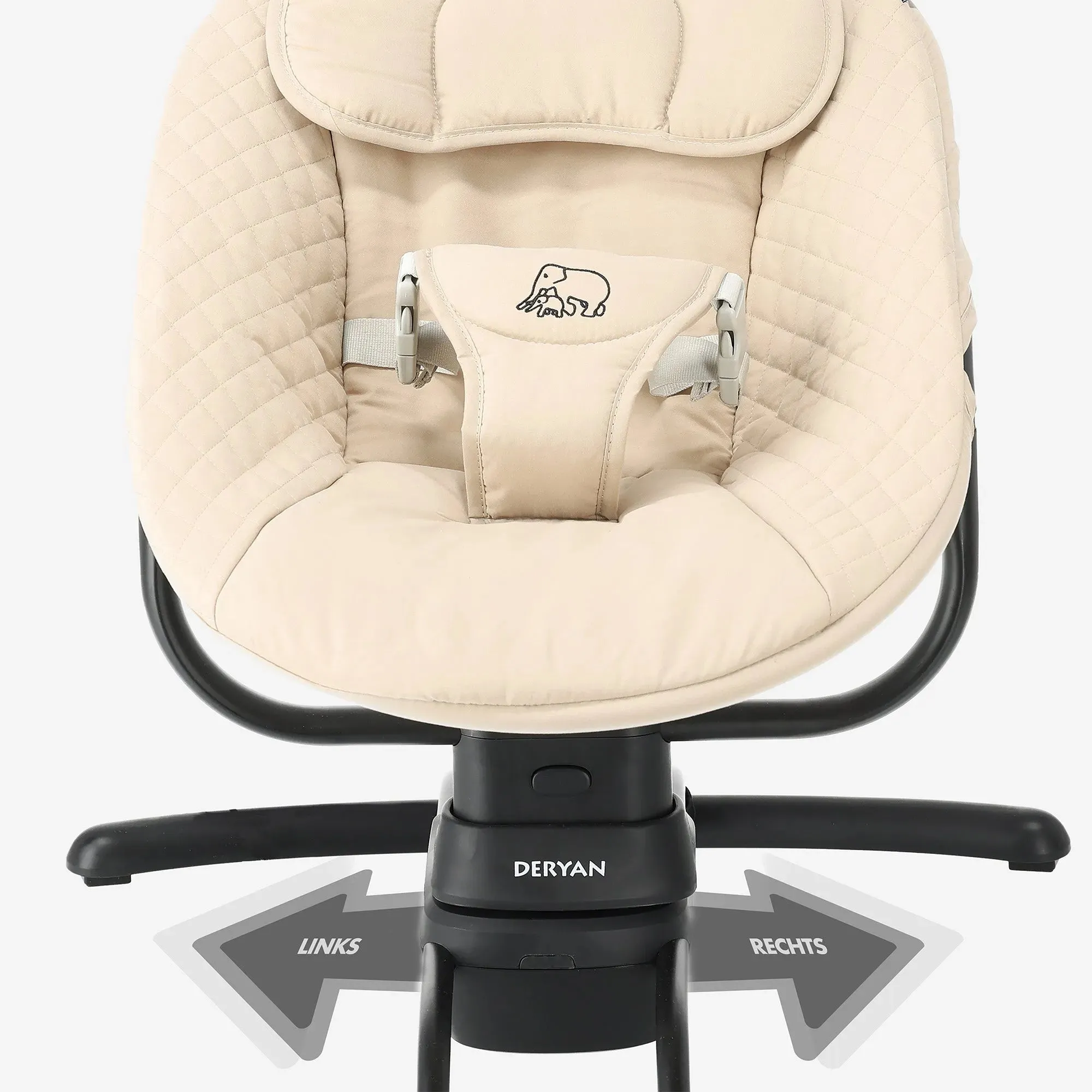 Jacky Cream Electric Baby Swing - Image 6