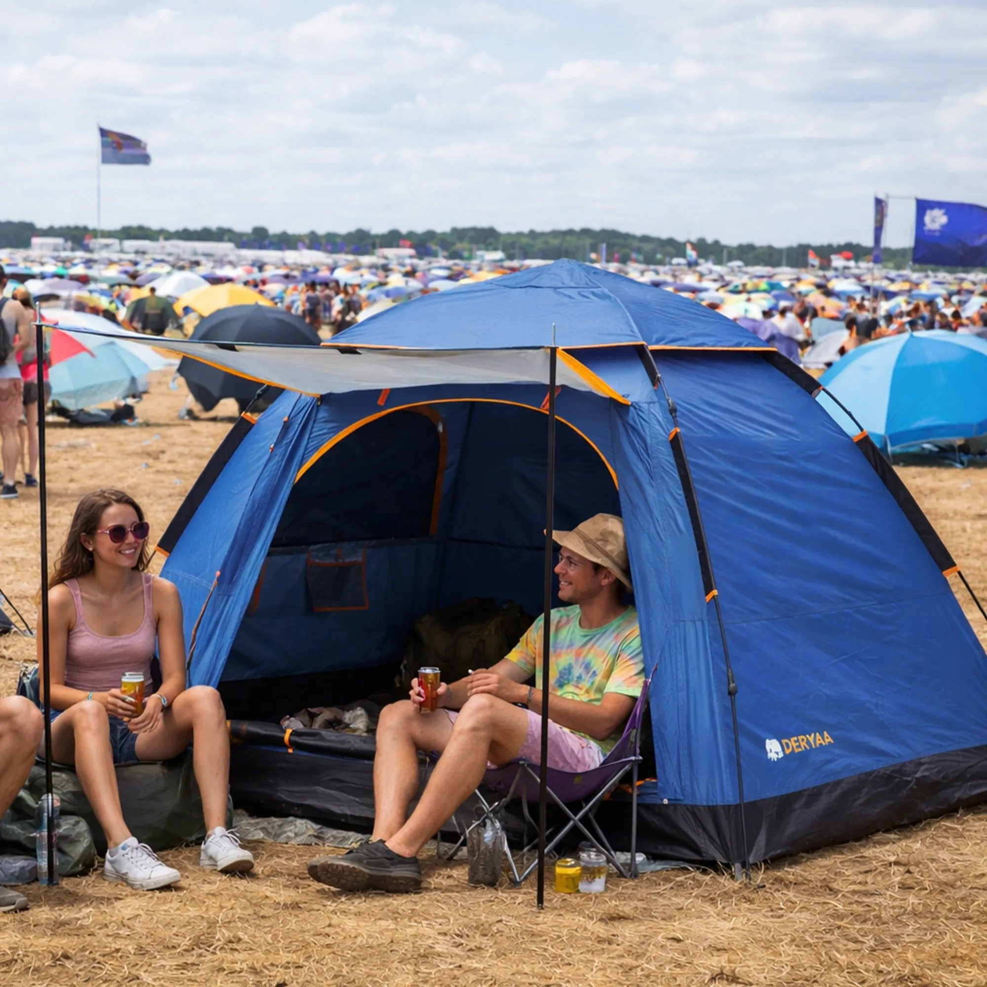 Up To Go Pop Up Tent XL Navy - Image 2