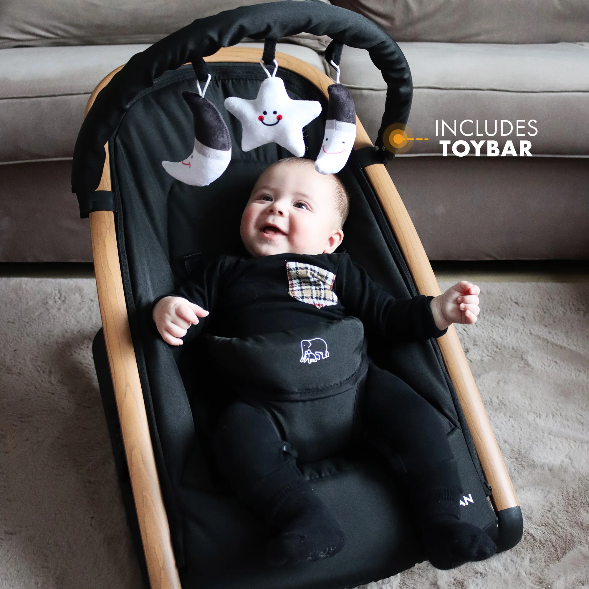 Rocker Bouncer Black - Image 7